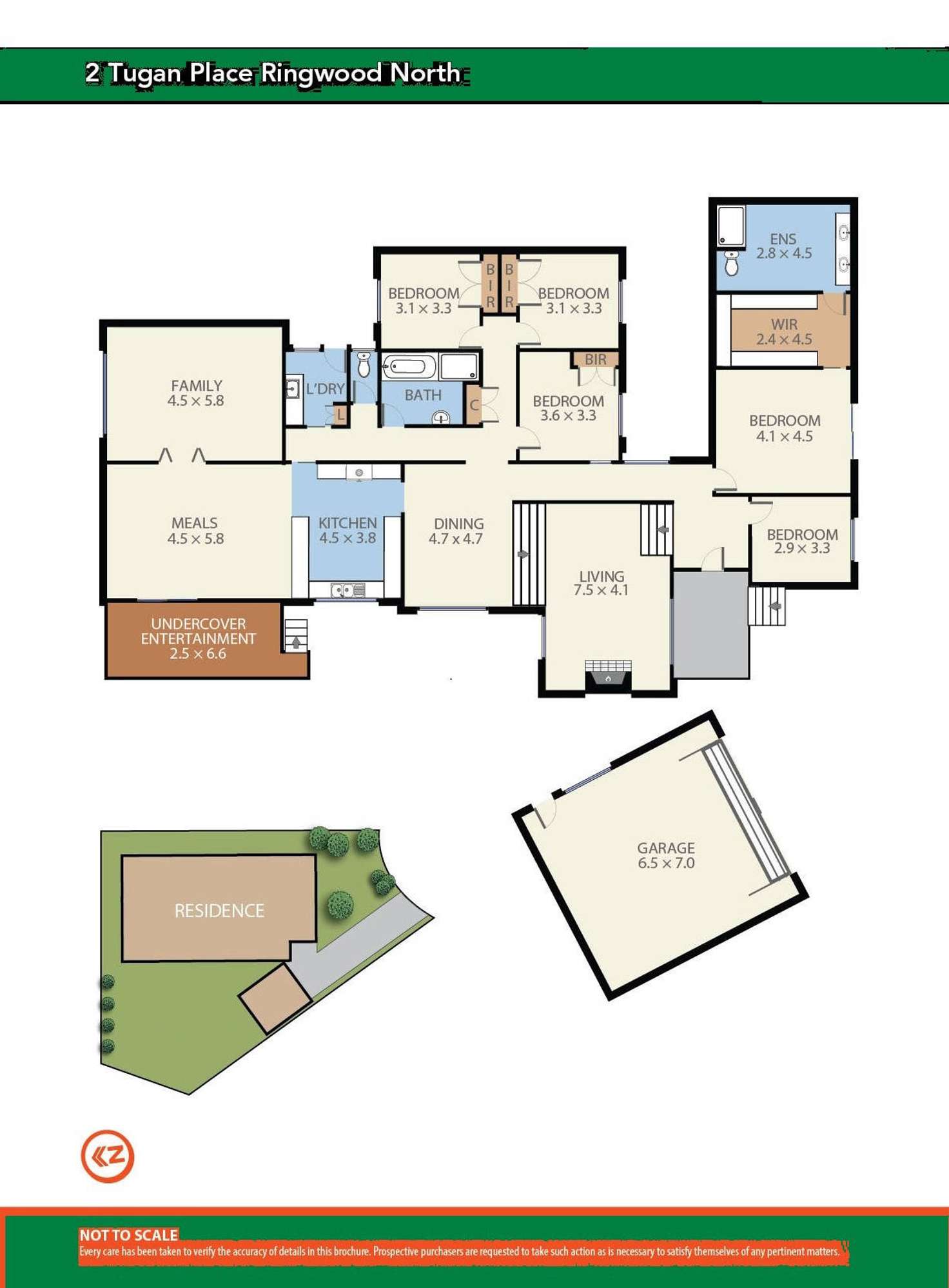 Floorplan of Homely house listing, 2 Tugan Place, Ringwood North VIC 3134