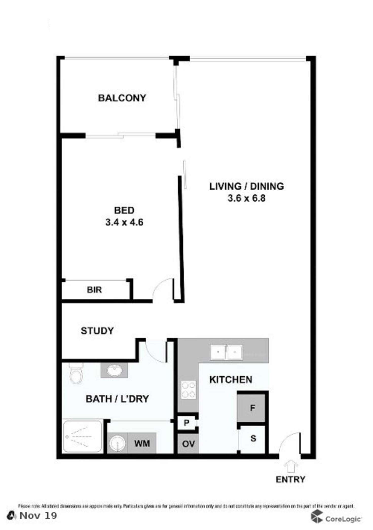 Floorplan of Homely apartment listing, Level 4/157 Liverpool Street, Sydney NSW 2000