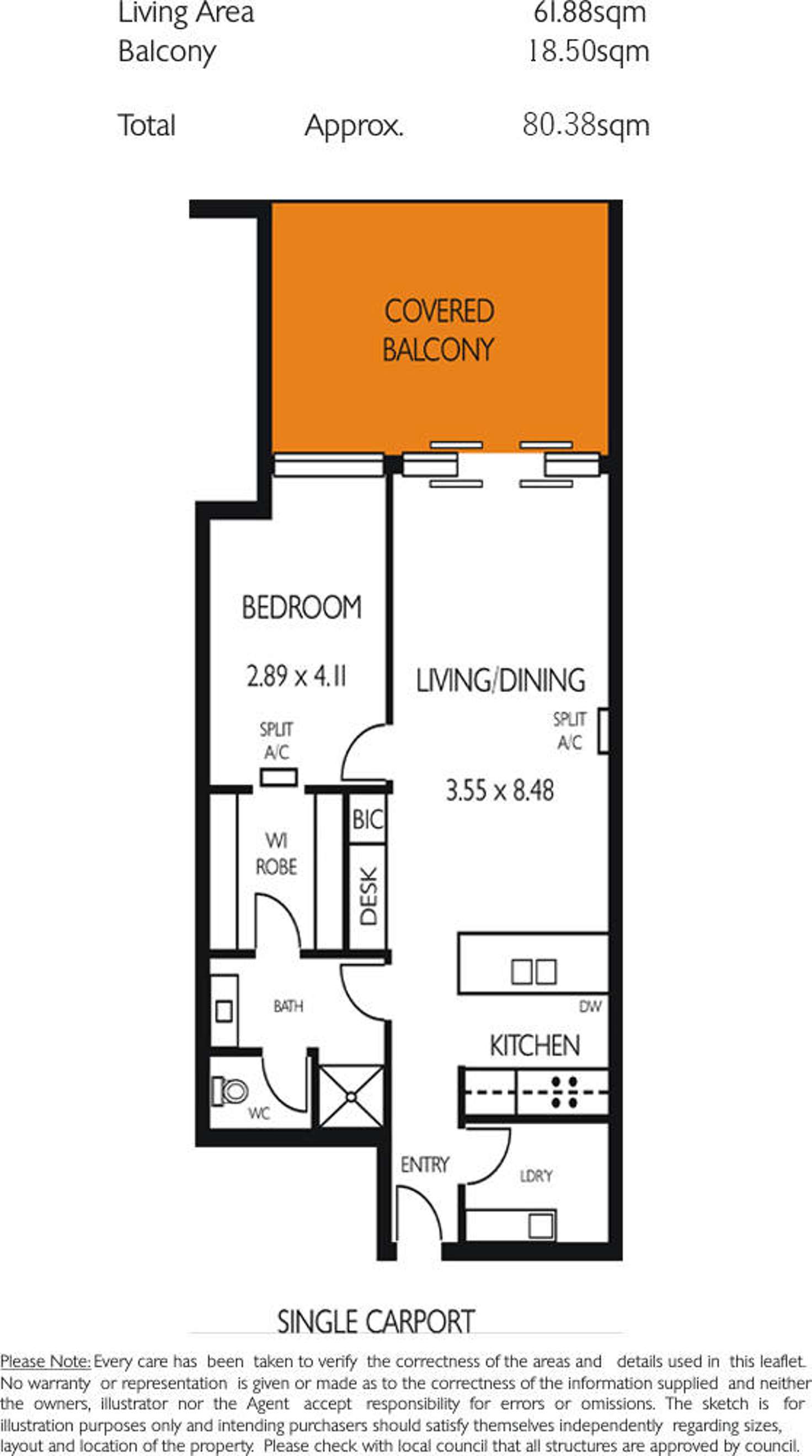 Floorplan of Homely apartment listing, 17/238 The Parade, Norwood SA 5067