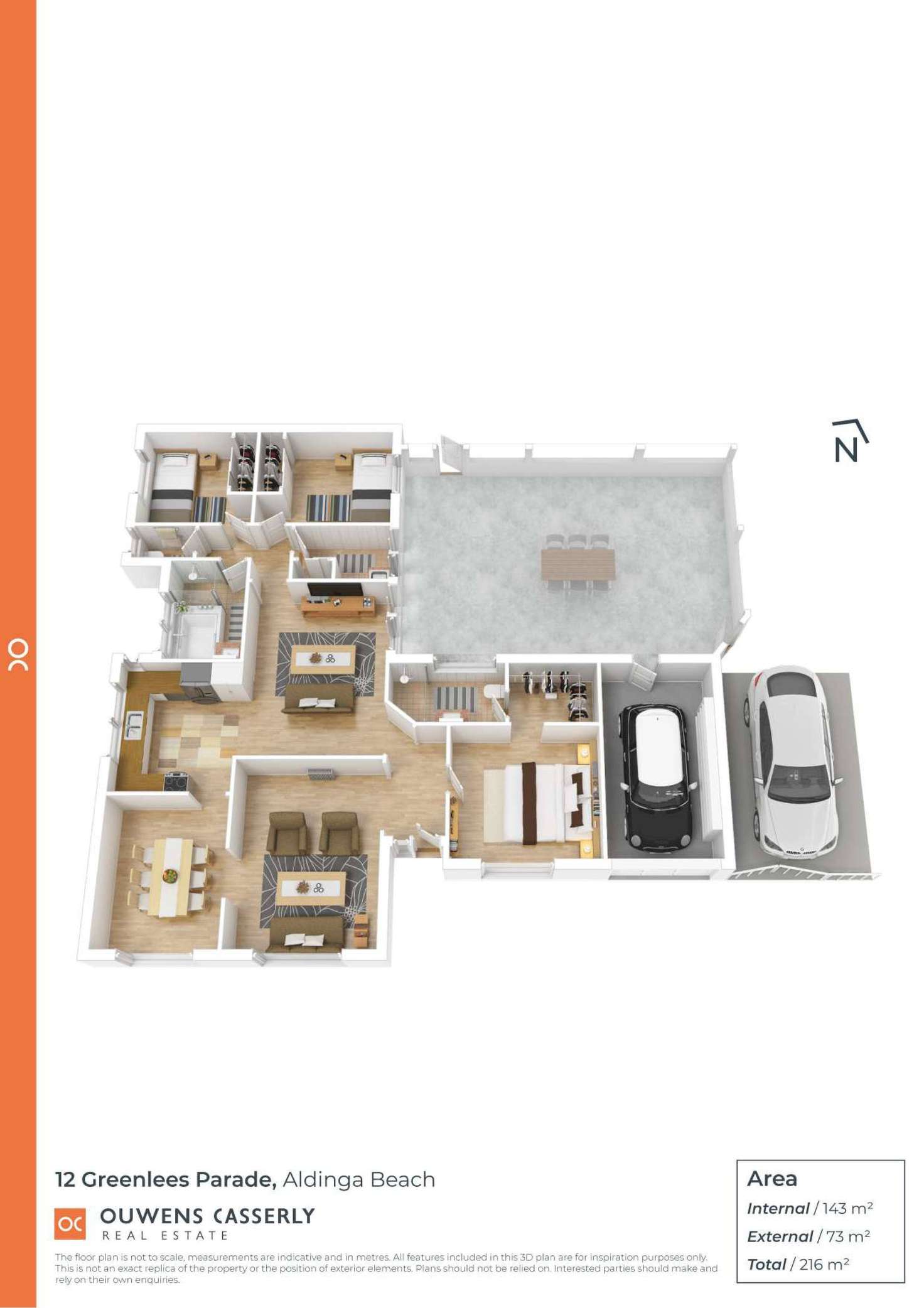 Floorplan of Homely house listing, 12 Greenlees Parade, Aldinga Beach SA 5173