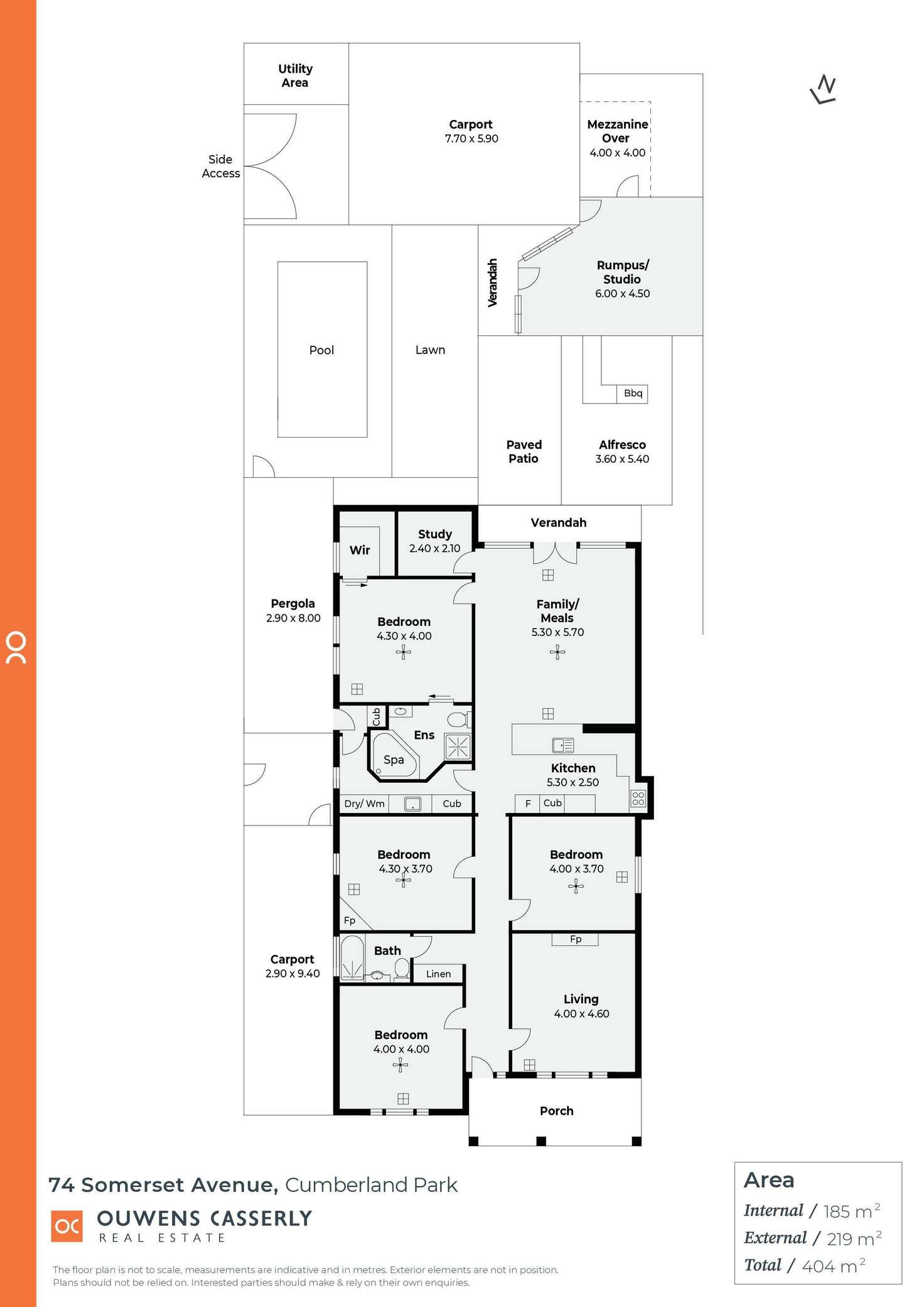 Floorplan of Homely house listing, 74 Somerset Avenue, Cumberland Park SA 5041