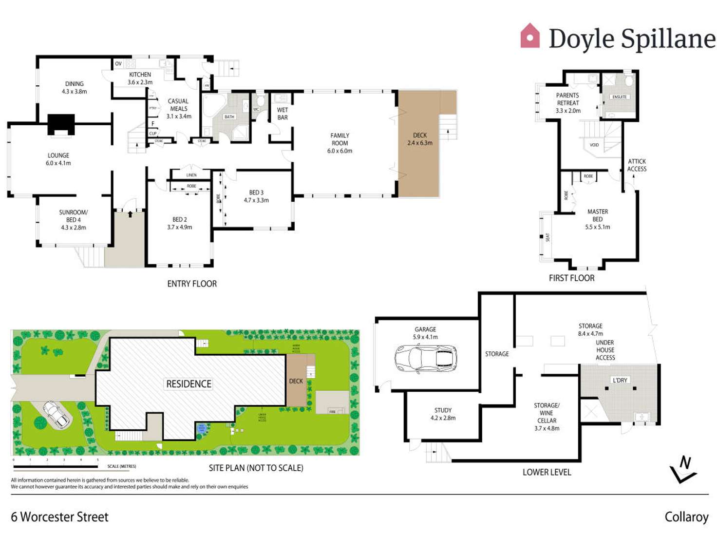 Floorplan of Homely house listing, 6 Worcester Street, Collaroy NSW 2097