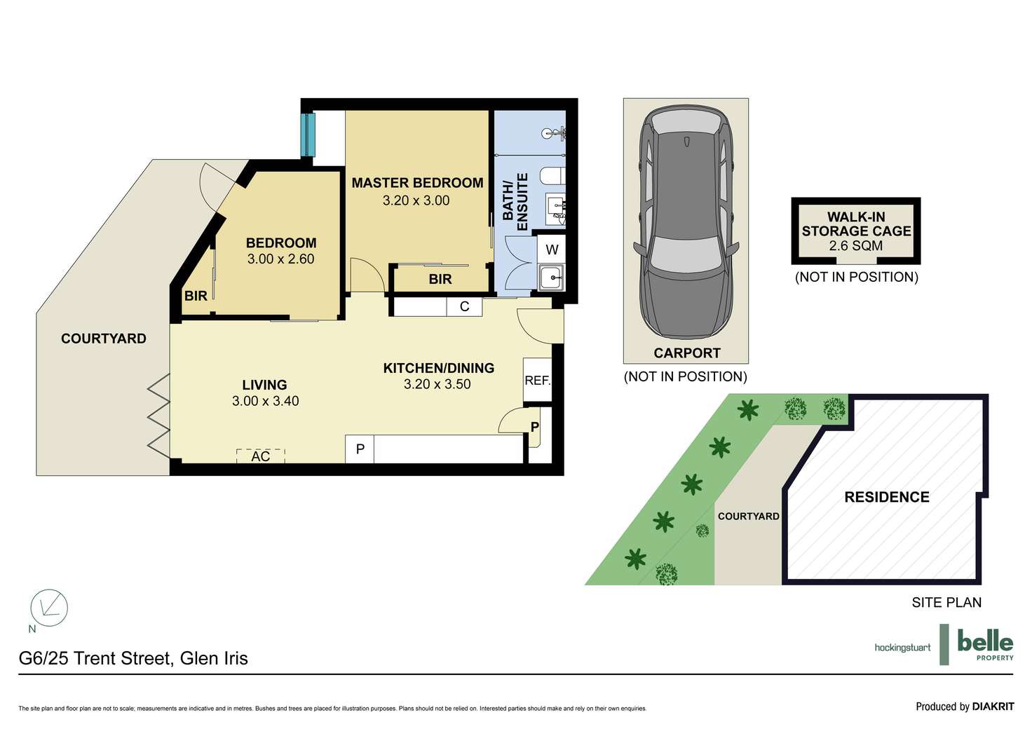 Floorplan of Homely apartment listing, G06/25 Trent Street, Glen Iris VIC 3146
