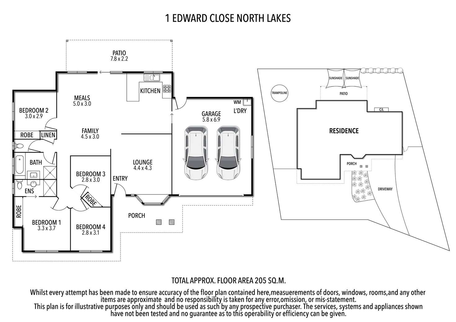 Floorplan of Homely house listing, 1 Edward Close, North Lakes QLD 4509