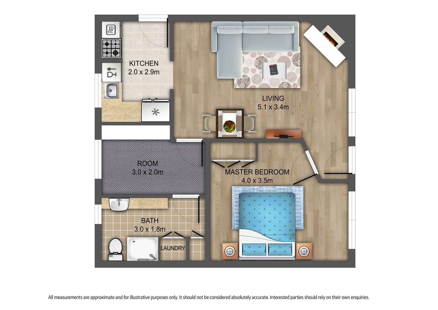 Floorplan of Homely apartment listing, 5/1 Coleridge Street, Elwood VIC 3184