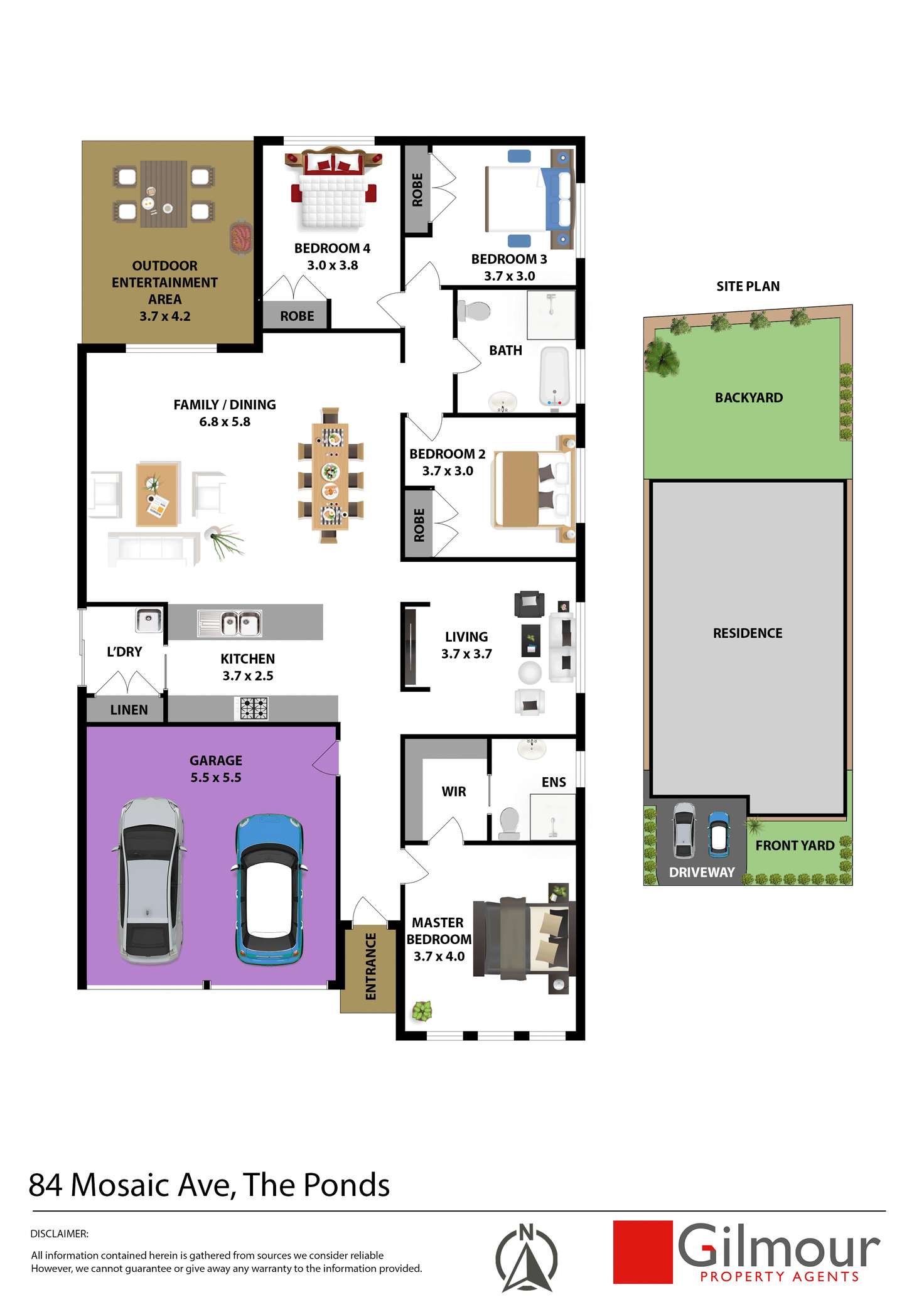 Floorplan of Homely house listing, 84 Mosaic Avenue, The Ponds NSW 2769