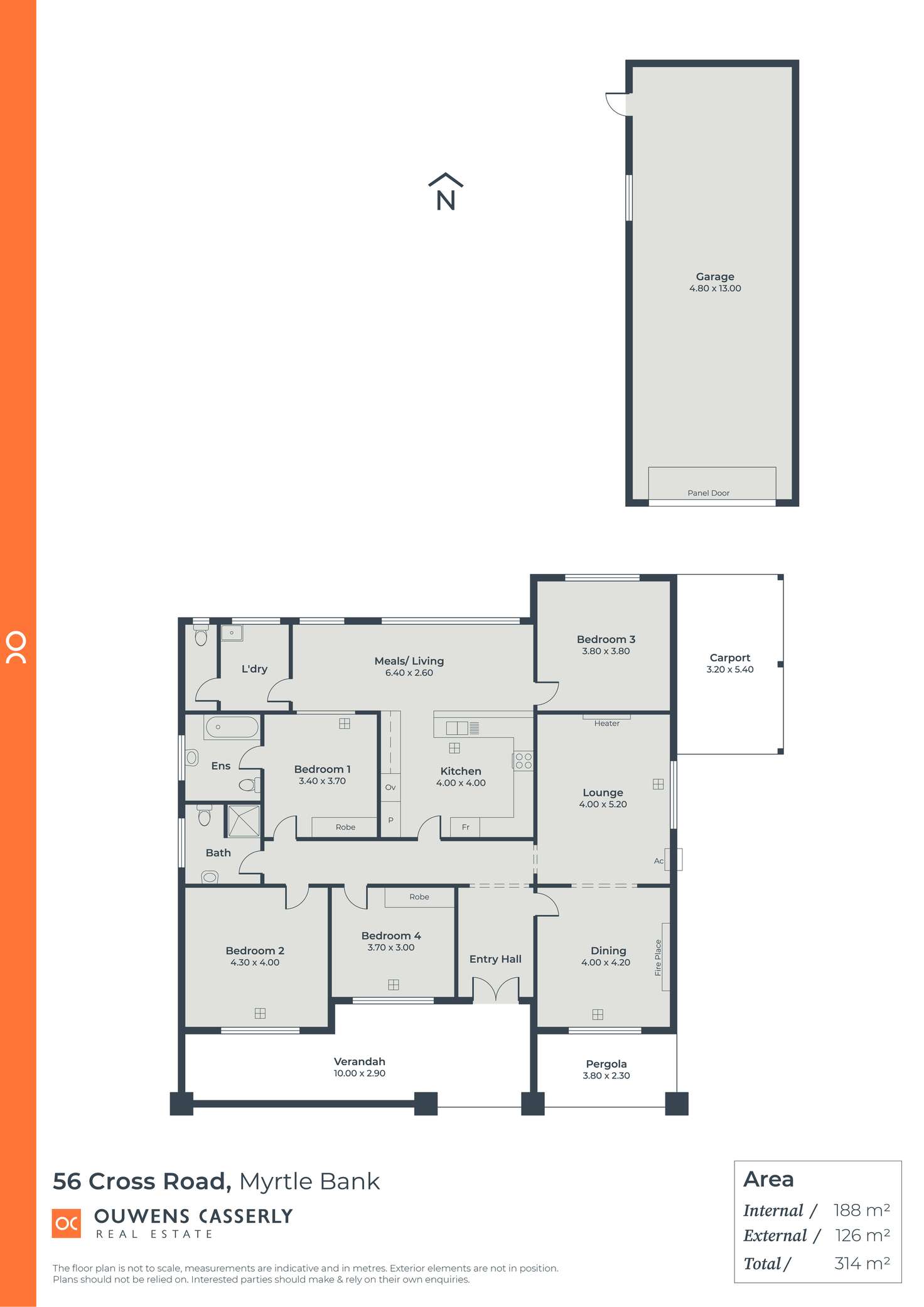 Floorplan of Homely house listing, 56 Cross Road, Myrtle Bank SA 5064