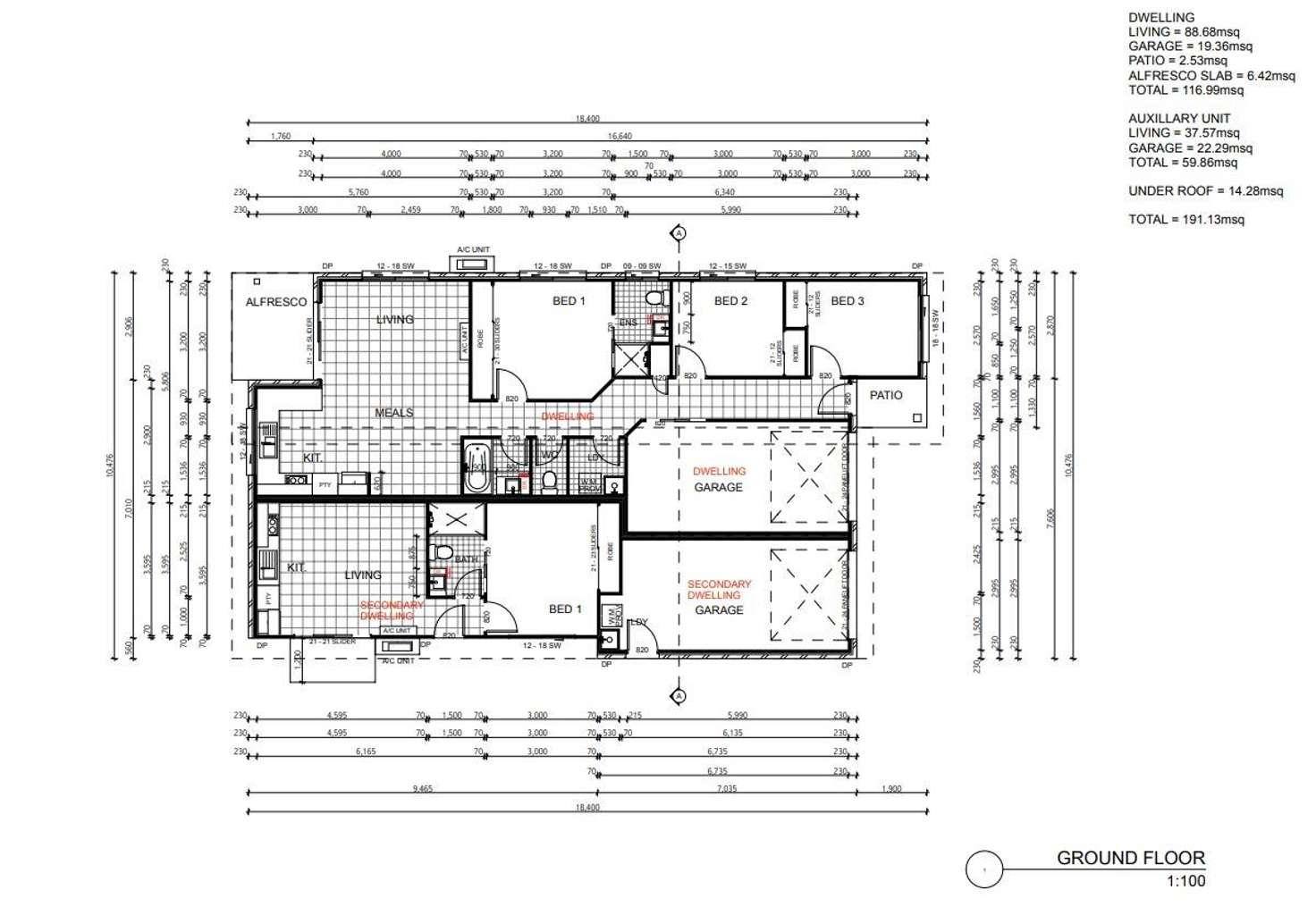 Floorplan of Homely semiDetached listing, 19 Cronin Street, Morayfield QLD 4506