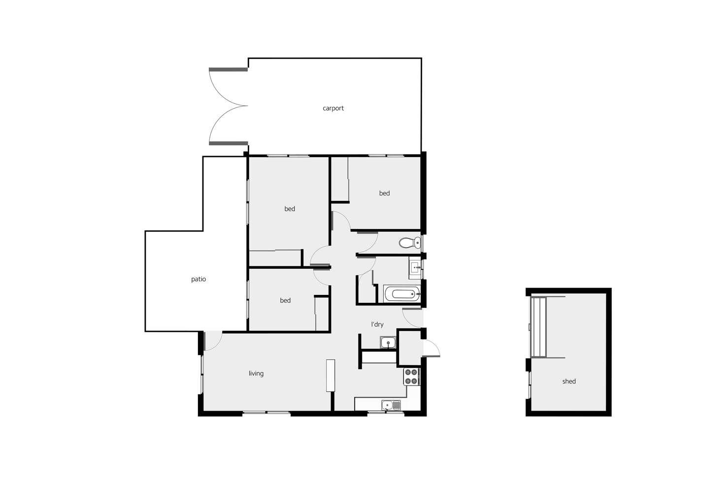 Floorplan of Homely house listing, 19 Ronto Close, Manoora QLD 4870