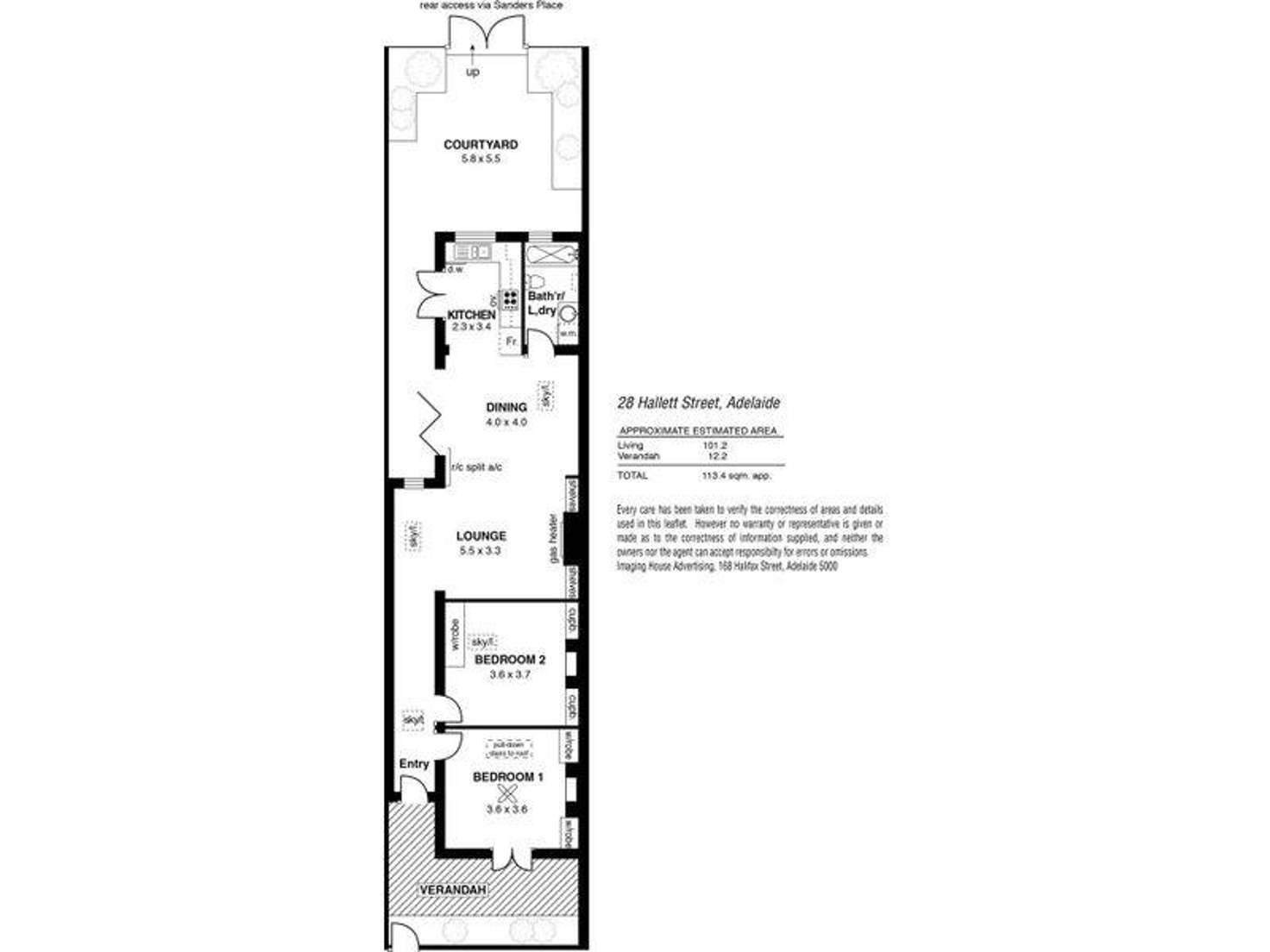 Floorplan of Homely house listing, 28 Hallett Street, Adelaide SA 5000
