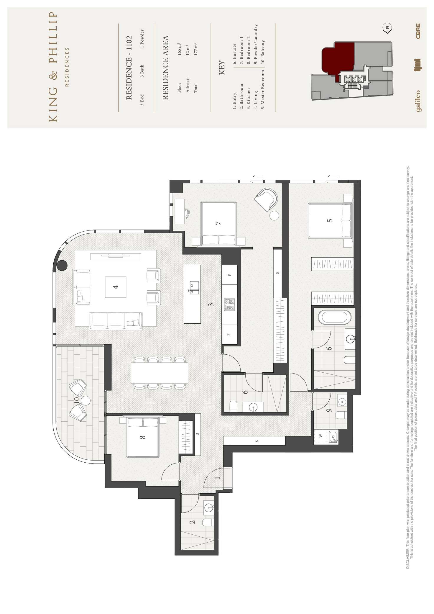 Floorplan of Homely apartment listing, 1102/160 King Street, Sydney NSW 2000