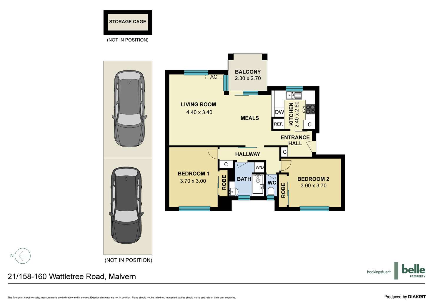 Floorplan of Homely apartment listing, 21/158-160 Wattletree Road, Malvern VIC 3144