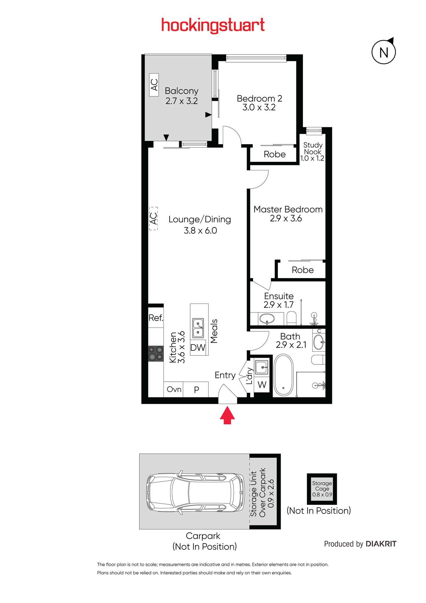 Floorplan of Homely apartment listing, 108/15 Vickery Street, Bentleigh VIC 3204