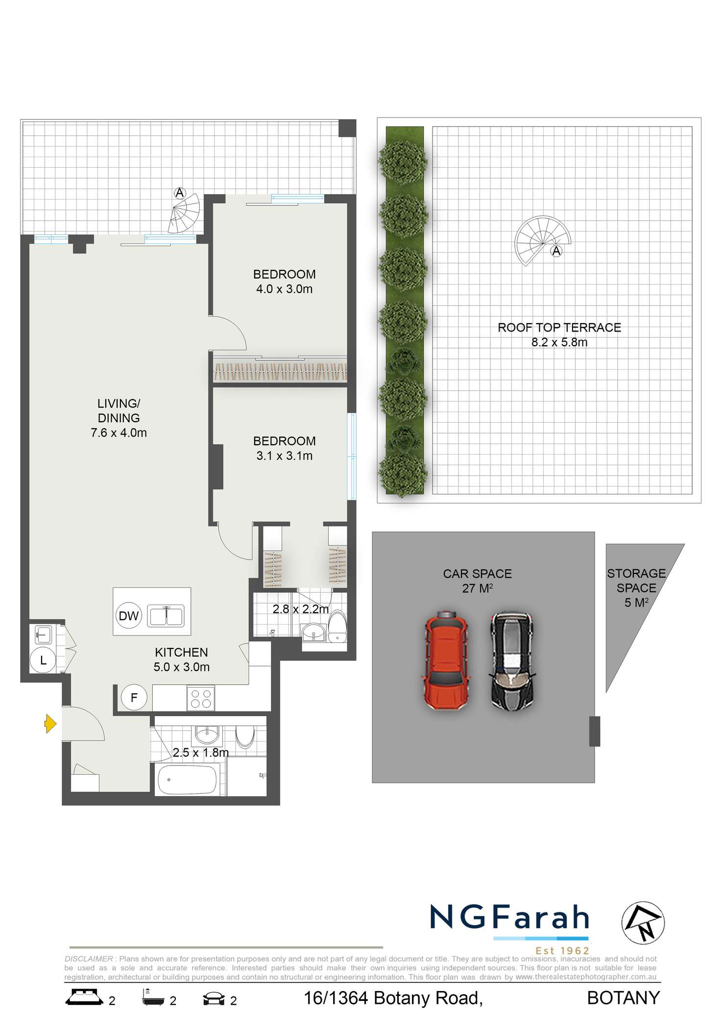 Floorplan of Homely apartment listing, 16/1364 Botany Road, Botany NSW 2019