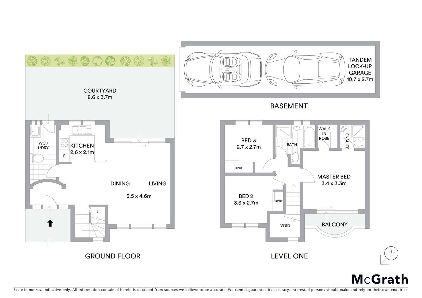 Floorplan of Homely townhouse listing, 3/65 Hudson Street, Hurstville NSW 2220