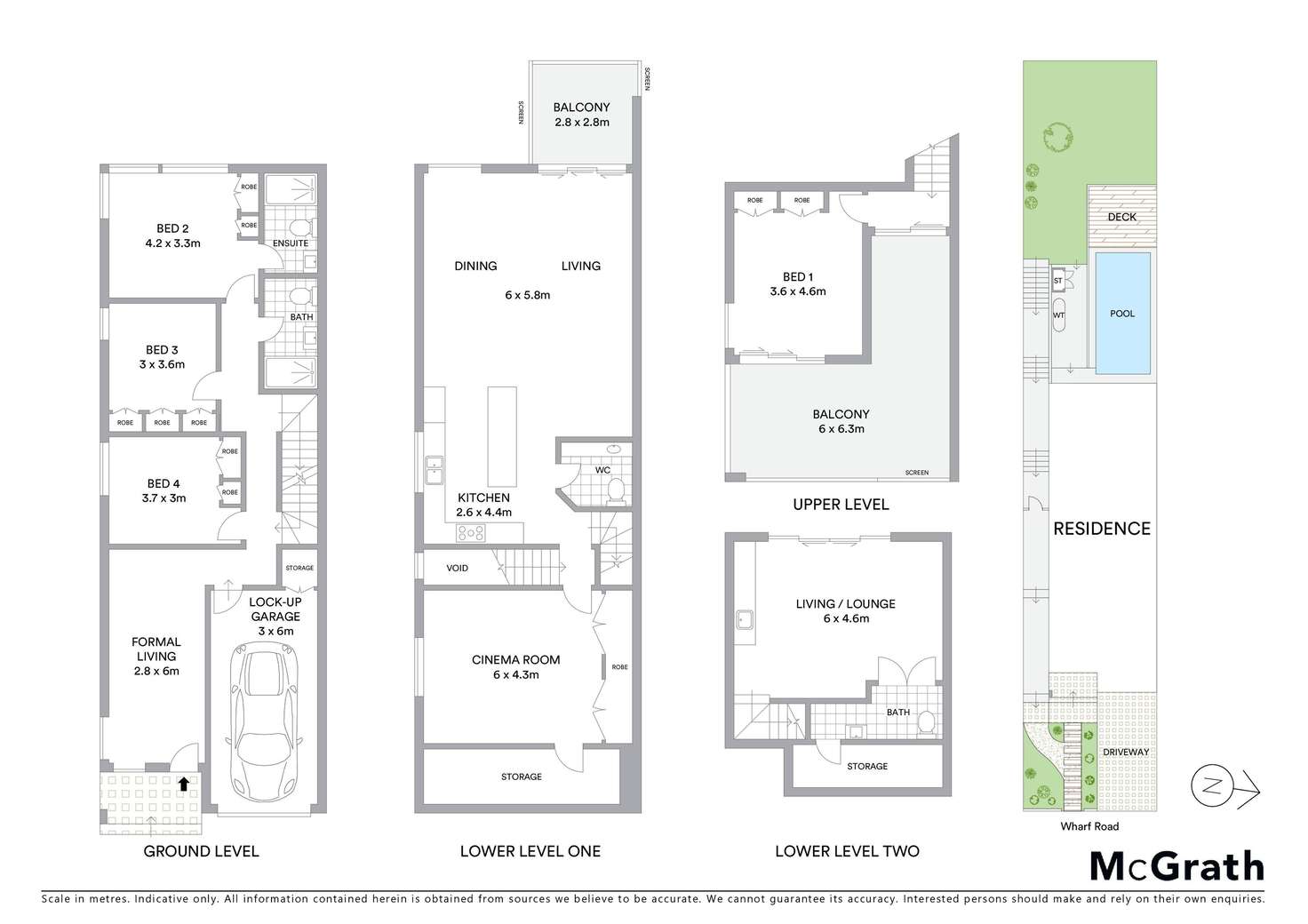 Floorplan of Homely semiDetached listing, 7a Wharf Road, Kogarah Bay NSW 2217