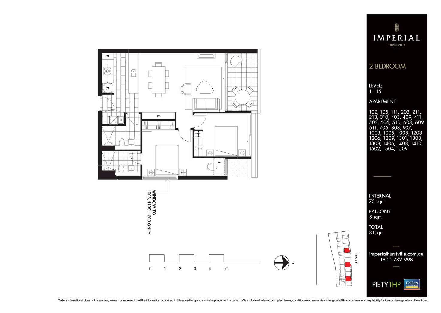 Floorplan of Homely apartment listing, 1003/23-31 Treacy Street, Hurstville NSW 2220