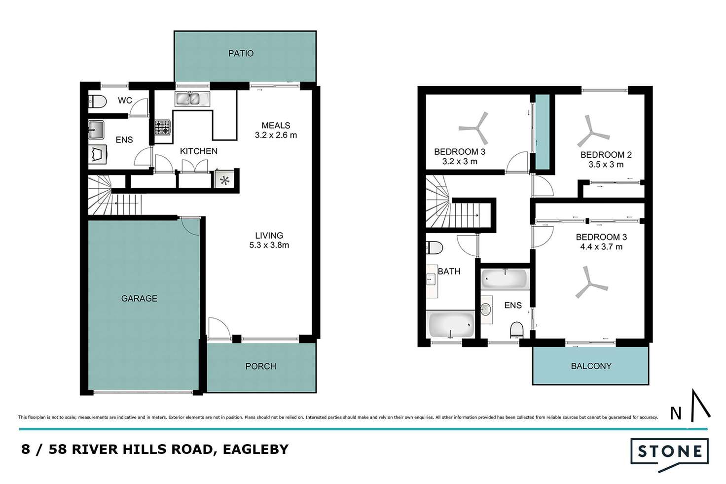 Floorplan of Homely townhouse listing, 8/58-60 River Hills Road, Eagleby QLD 4207