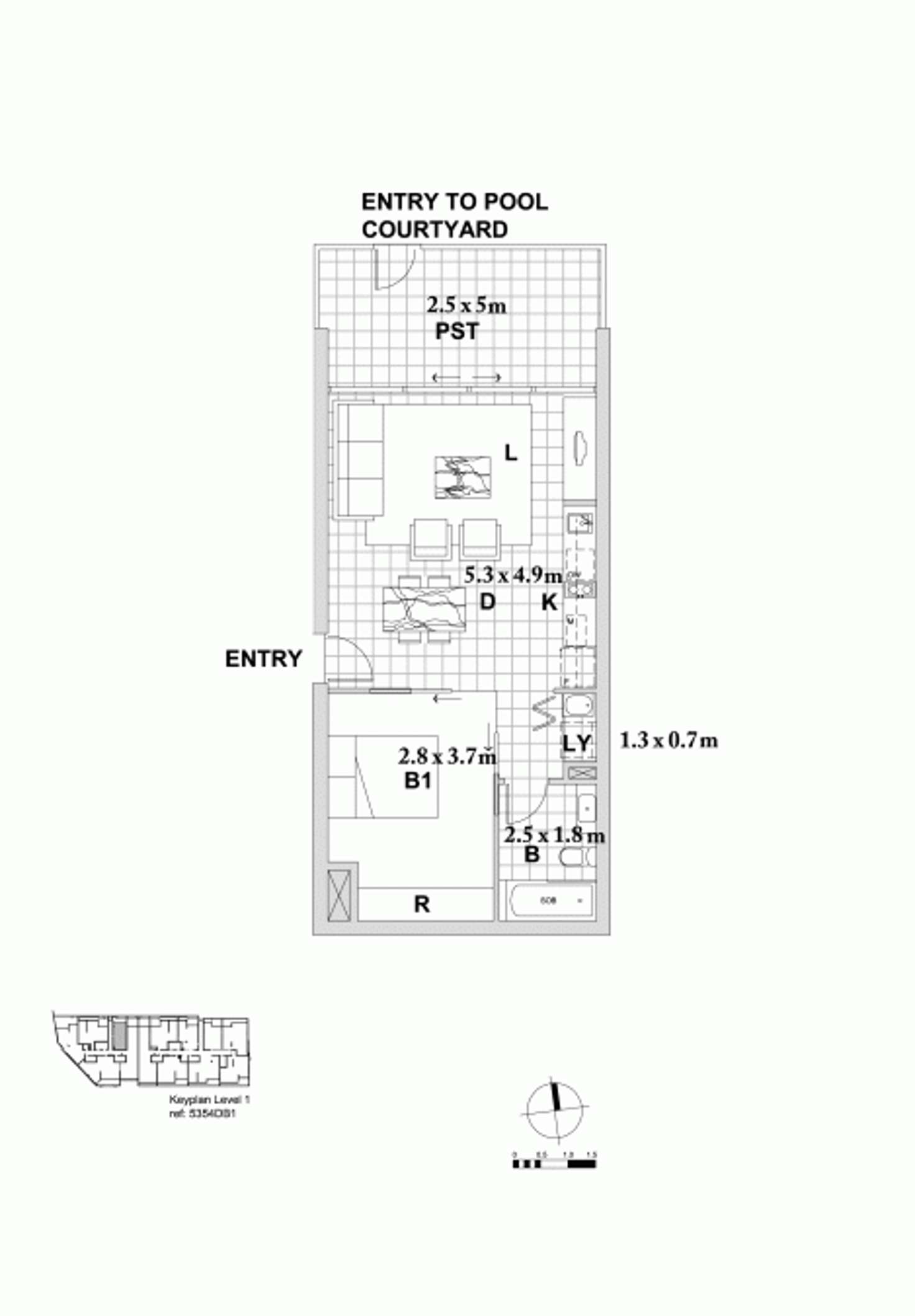 Floorplan of Homely apartment listing, A1.03/1 Jack Brabham Drive, Hurstville NSW 2220