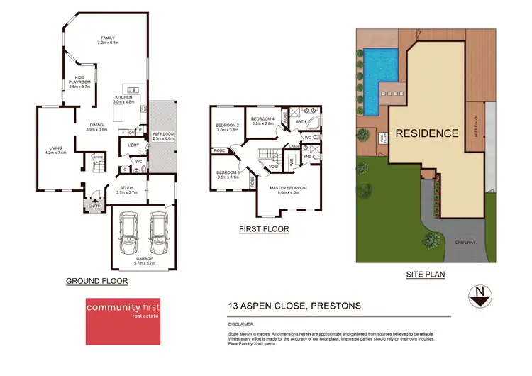 Floorplan of Homely house listing, 13 Aspen Close, Prestons NSW 2170