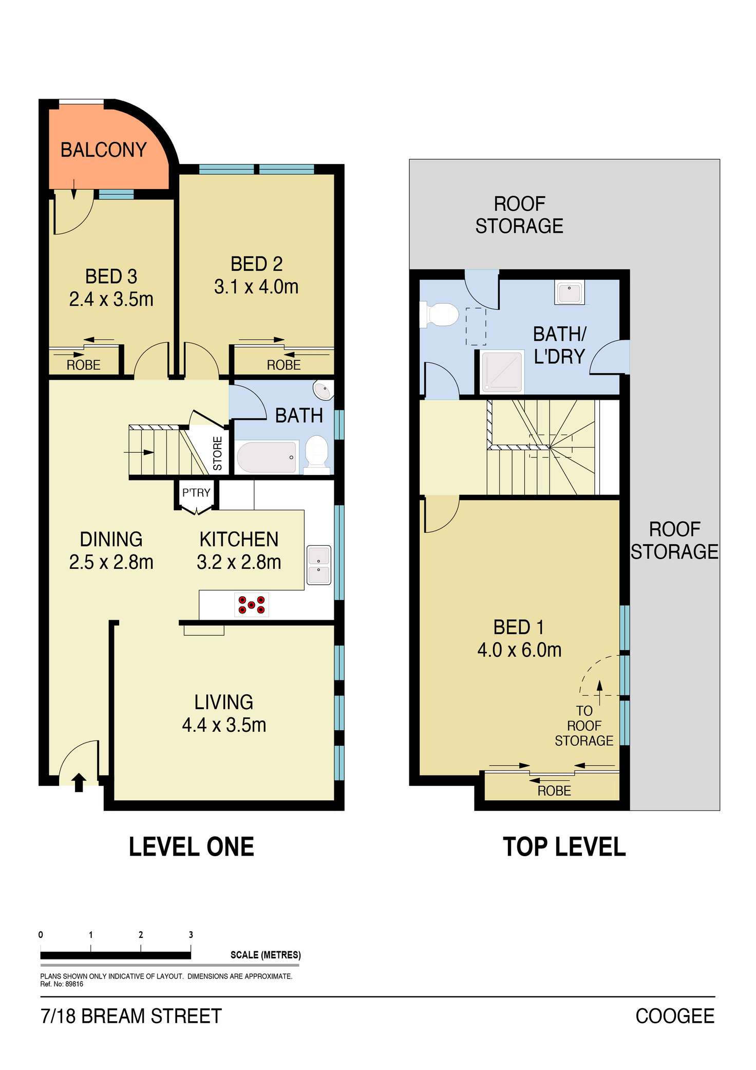 Floorplan of Homely apartment listing, 7/18 Bream Street, Coogee NSW 2034