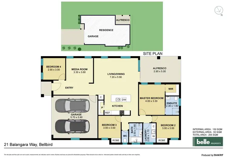 Floorplan of Homely house listing, 21 Balangara Way, Bellbird NSW 2325