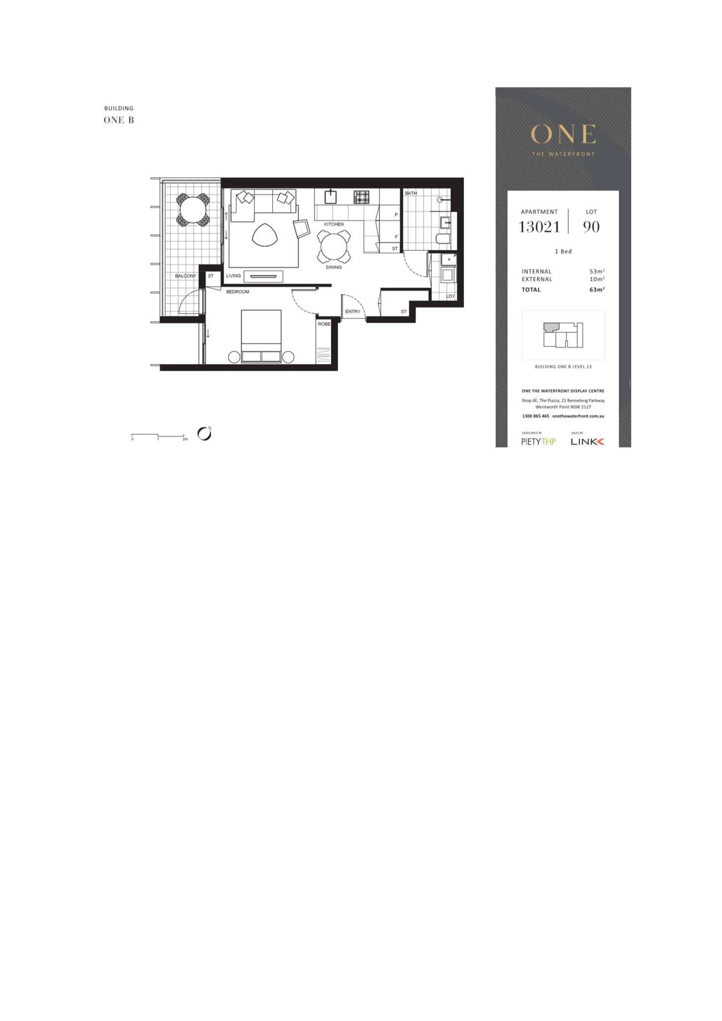Floorplan of Homely apartment listing, B13021/11 Bennelong Parkway, Wentworth Point NSW 2127