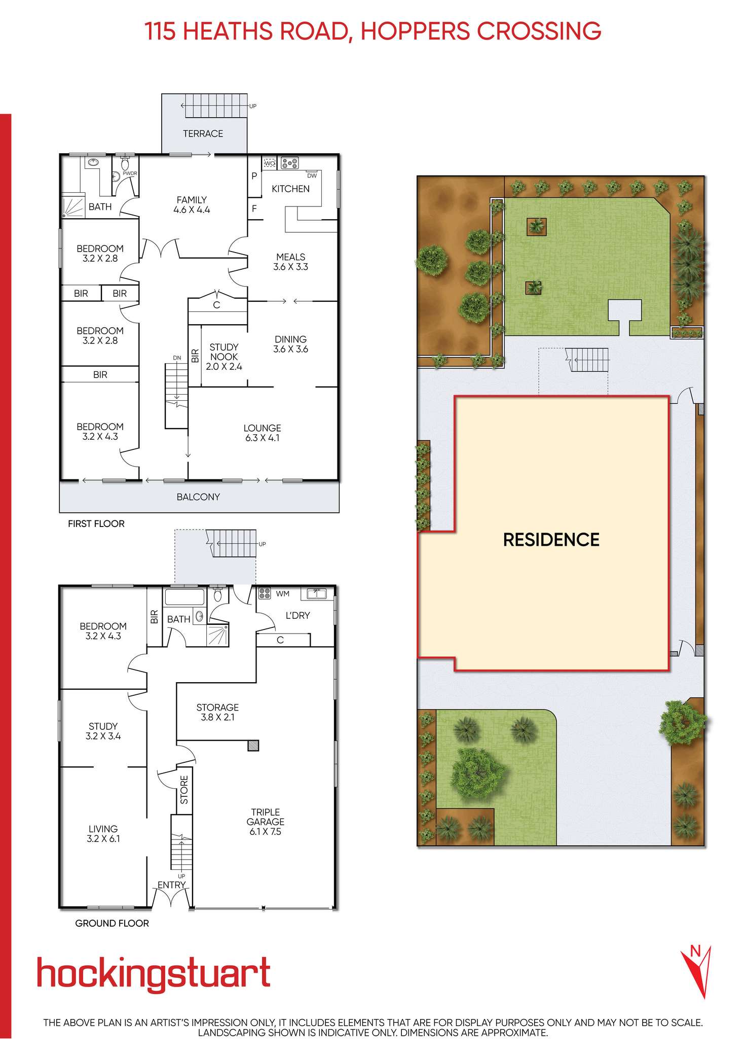 Floorplan of Homely house listing, 115 Heaths Road, Hoppers Crossing VIC 3029