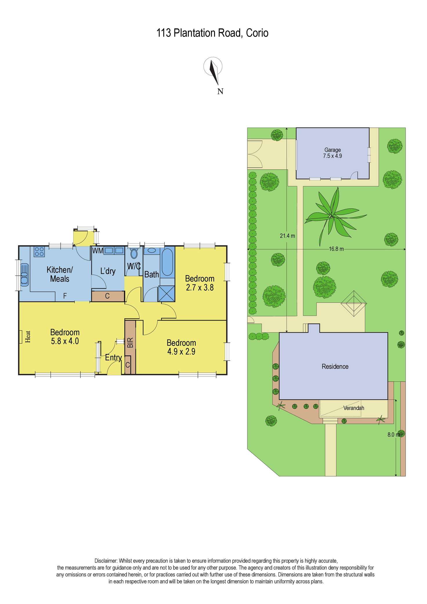 Floorplan of Homely house listing, 113 Plantation Road, Corio VIC 3214