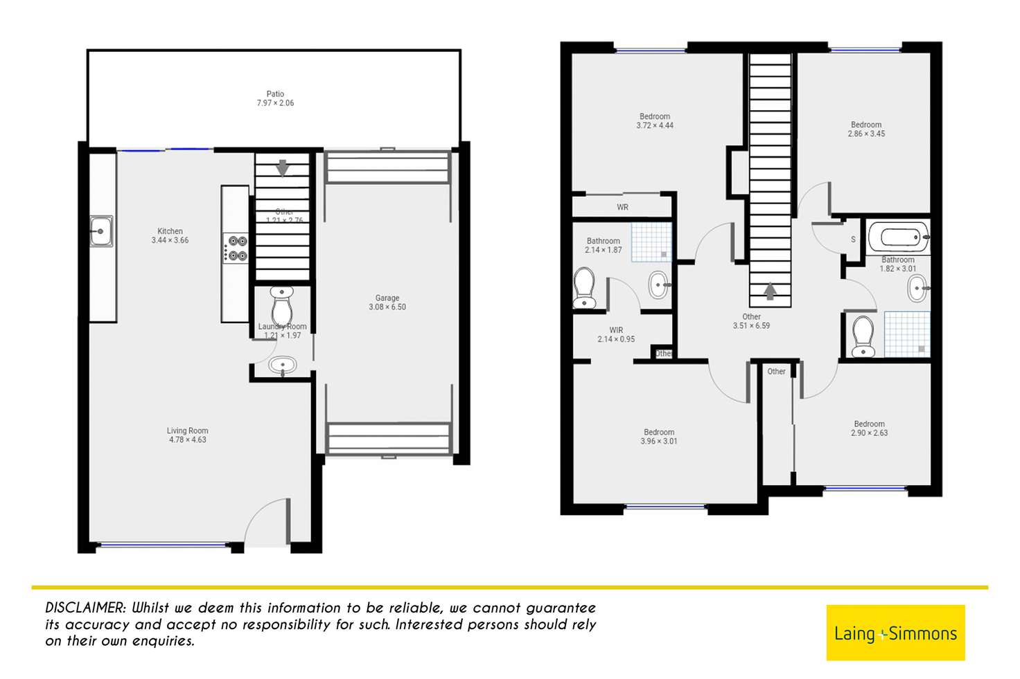 Floorplan of Homely townhouse listing, 9/80 Canberra Street, Oxley Park NSW 2760