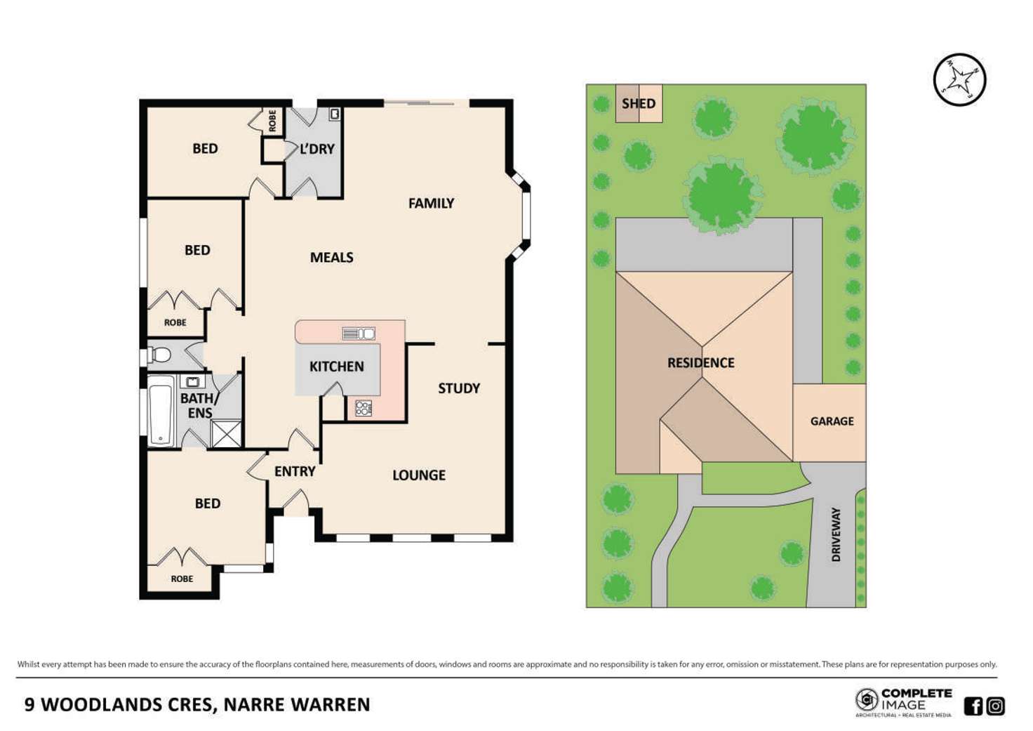 Floorplan of Homely house listing, 9 Woodlands Crescent, Narre Warren VIC 3805