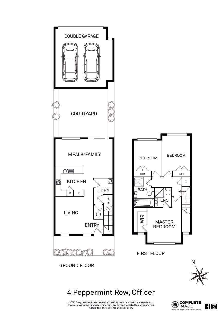 Floorplan of Homely house listing, 4 Peppermint Row, Officer VIC 3809