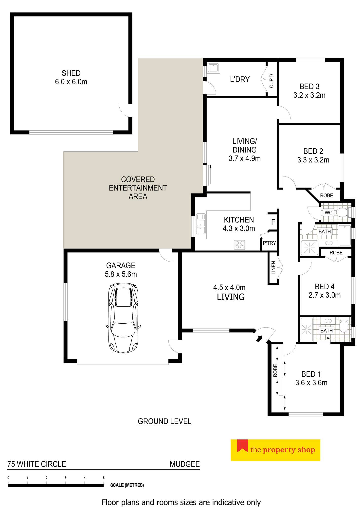 Floorplan of Homely house listing, 75 White Circle, Mudgee NSW 2850