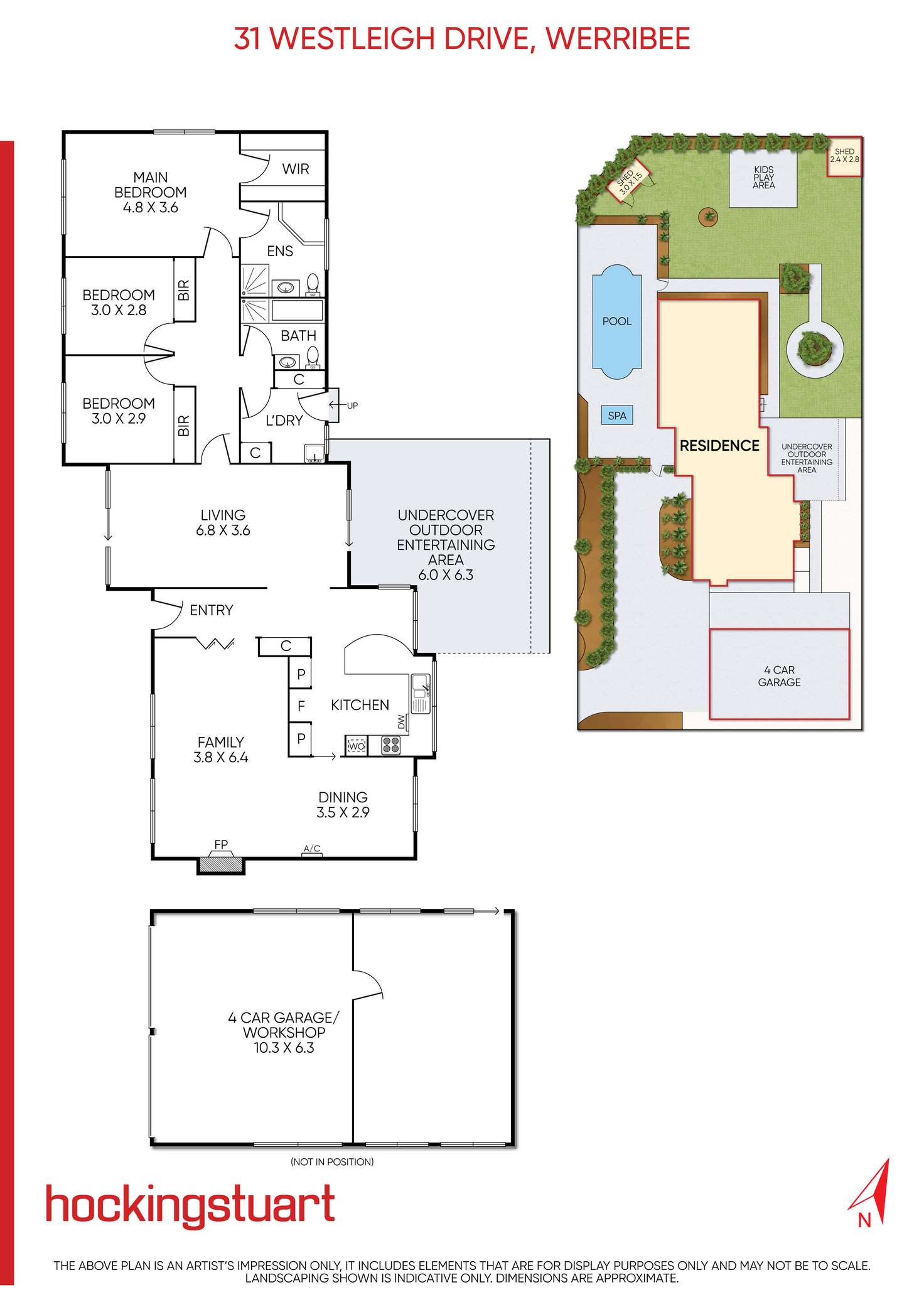 Floorplan of Homely house listing, 31 Westleigh Drive, Werribee VIC 3030