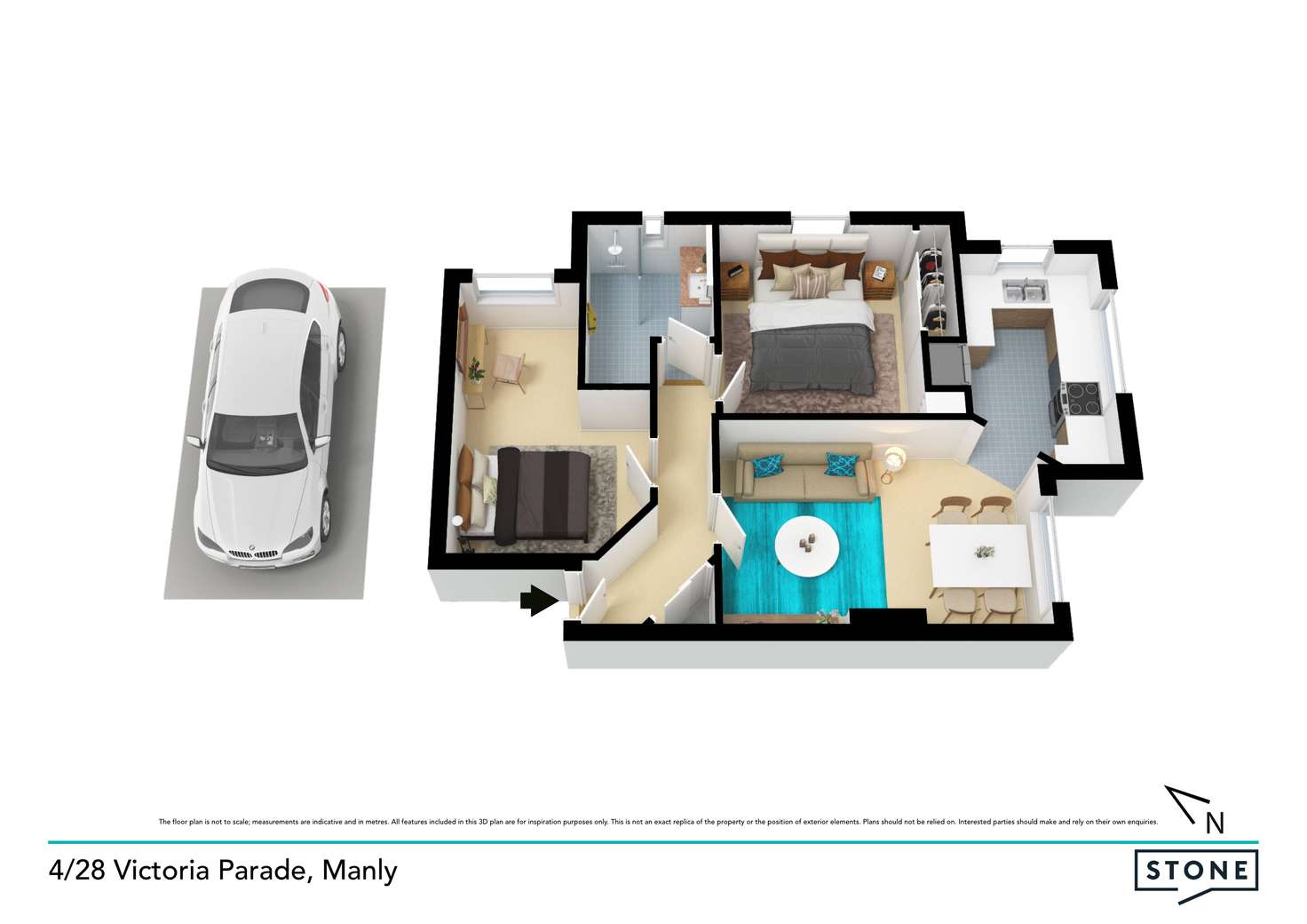 Floorplan of Homely apartment listing, 4/28 Victoria Parade, Manly NSW 2095