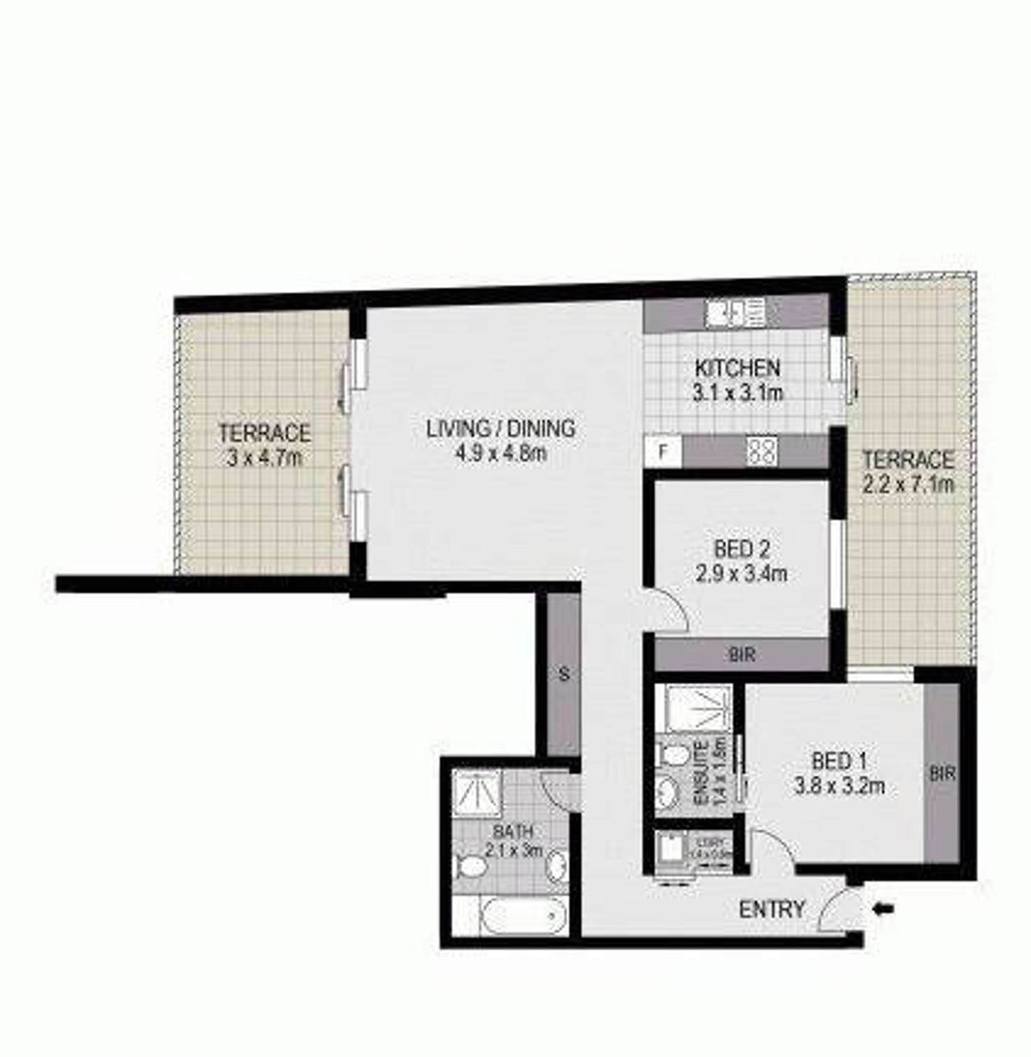 Floorplan of Homely unit listing, 24/7 Aird Street, Parramatta NSW 2150
