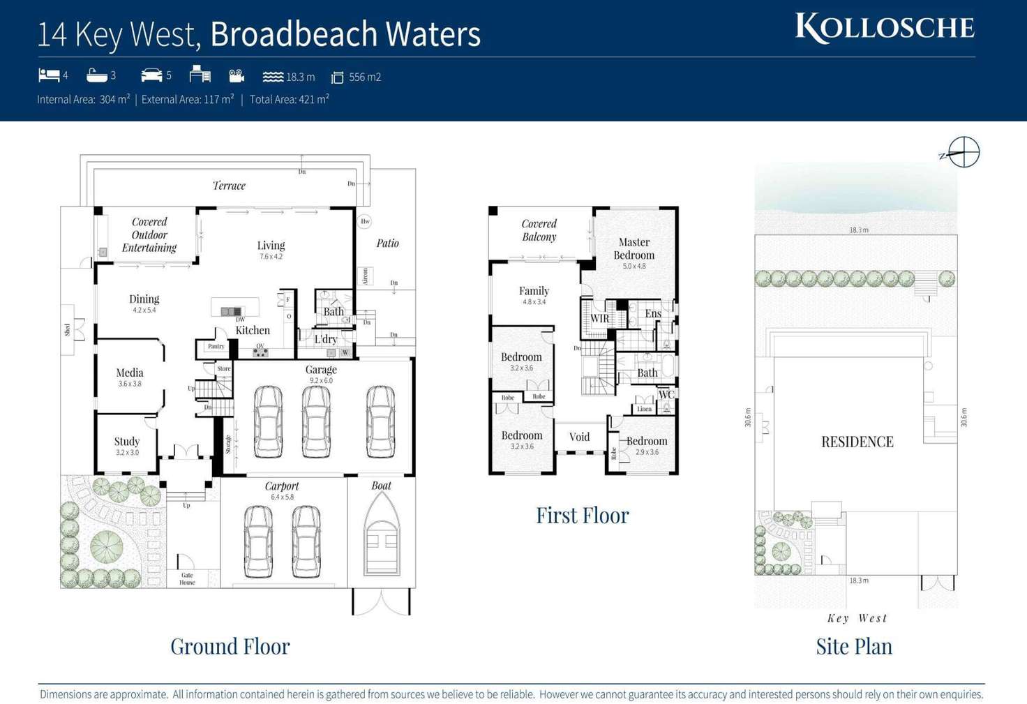 Floorplan of Homely house listing, 14 Key West, Broadbeach Waters QLD 4218