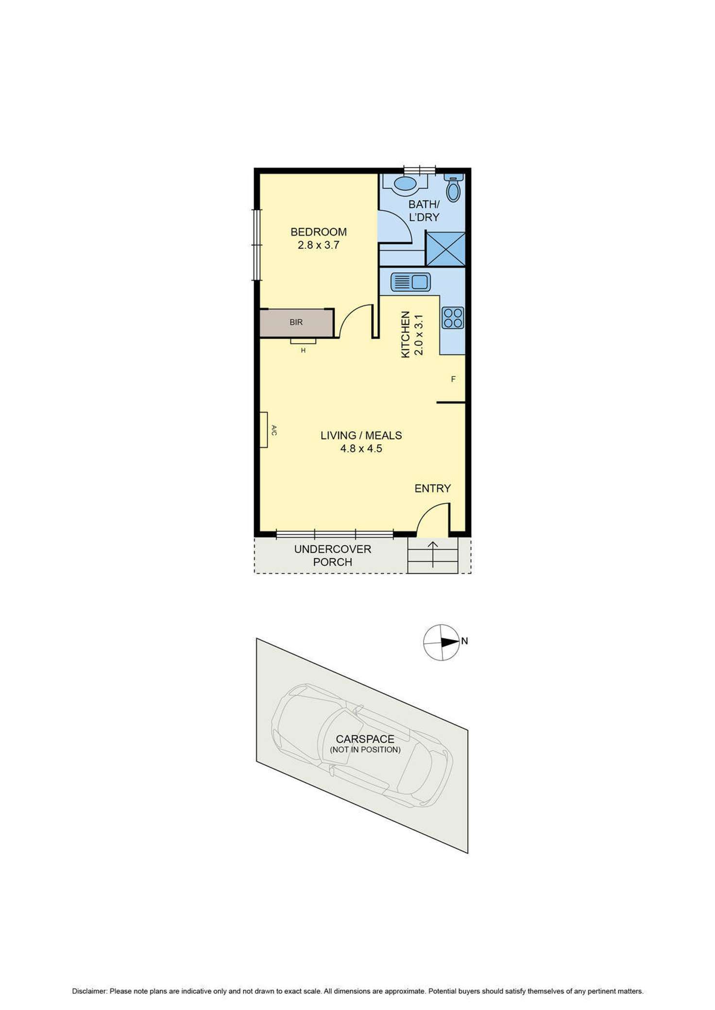 Floorplan of Homely unit listing, 1/226 Maribyrnong Road, Moonee Ponds VIC 3039