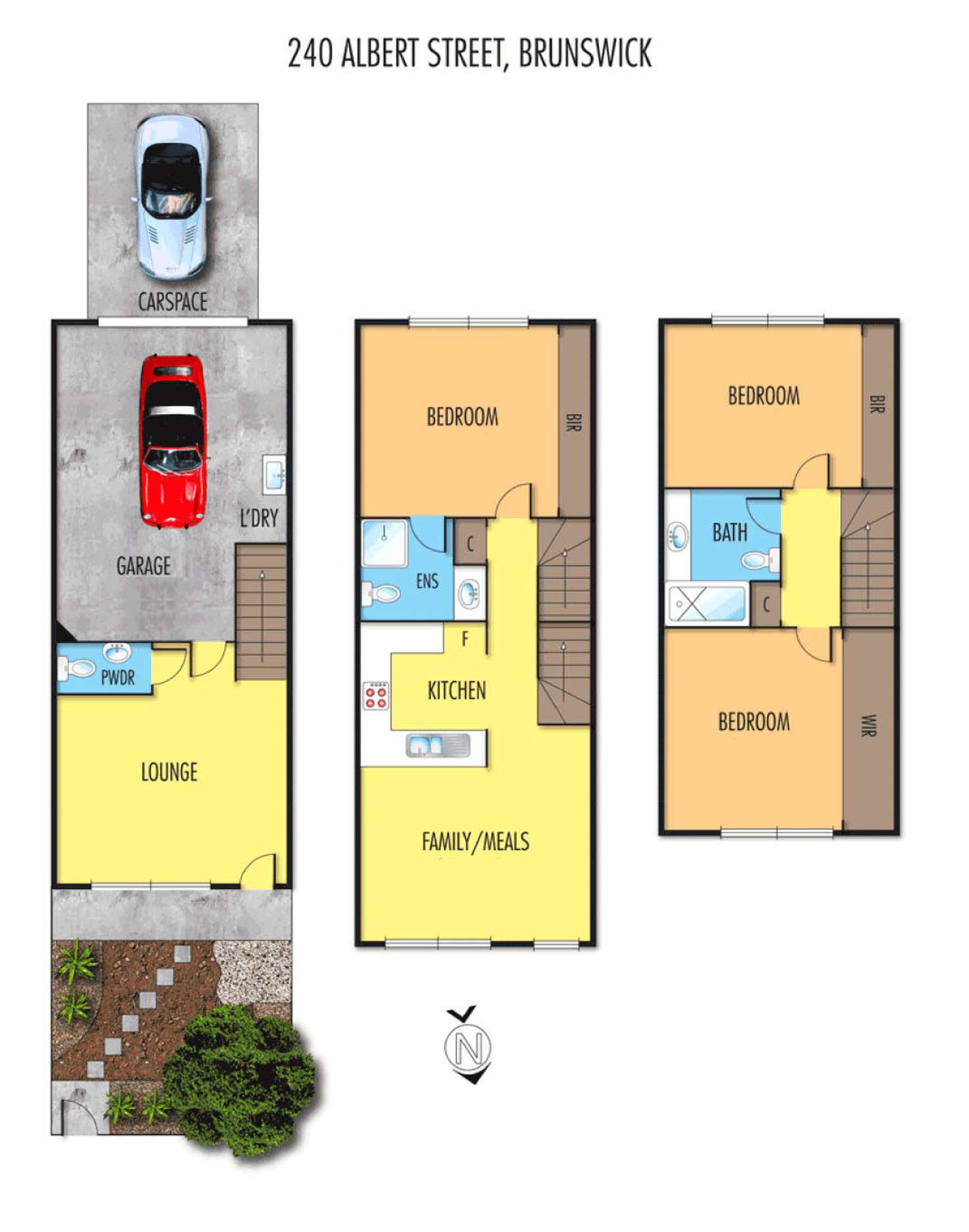 Floorplan of Homely house listing, 240 Albert Street, Brunswick VIC 3056