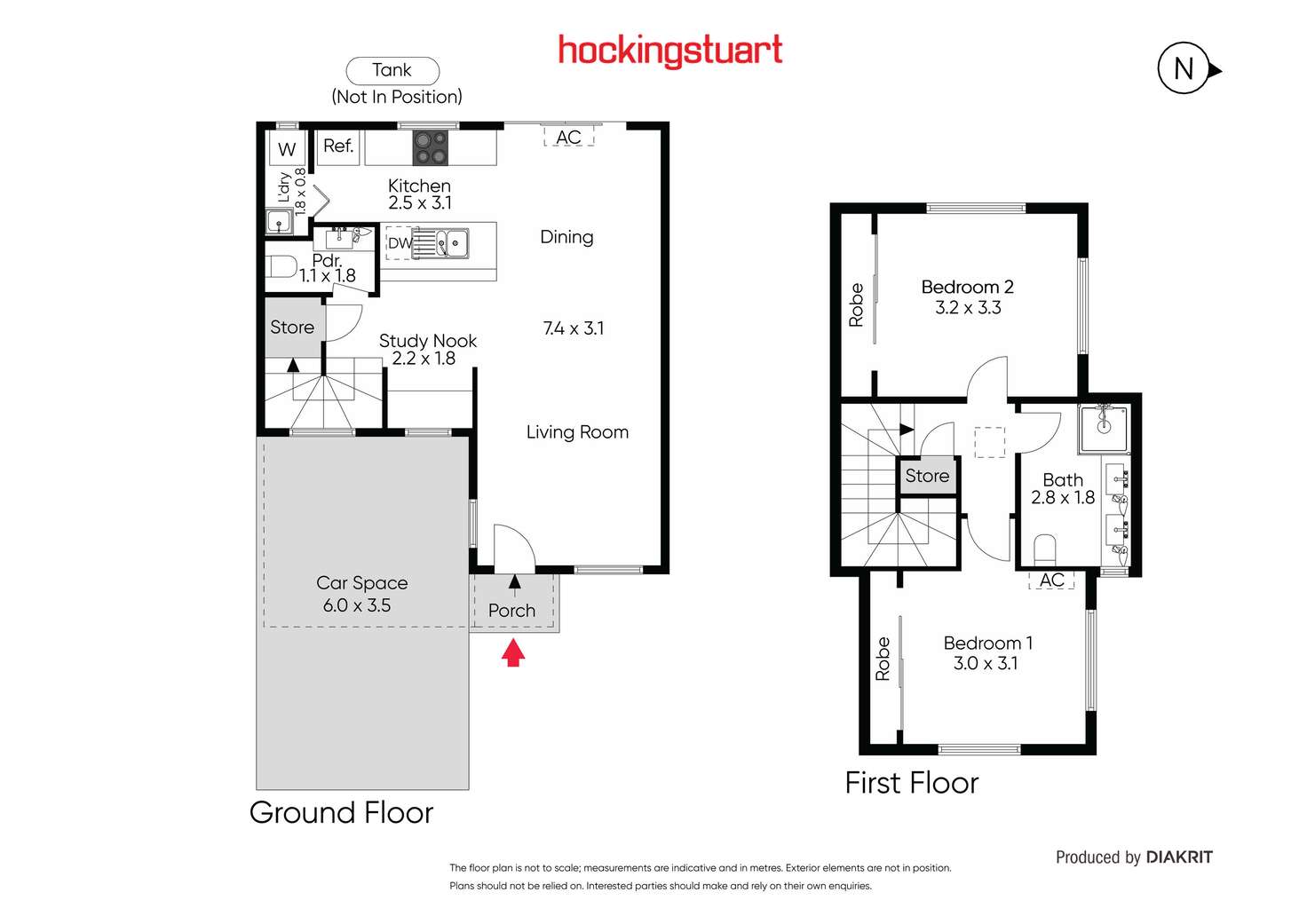 Floorplan of Homely townhouse listing, 18 Renown Street, Maidstone VIC 3012