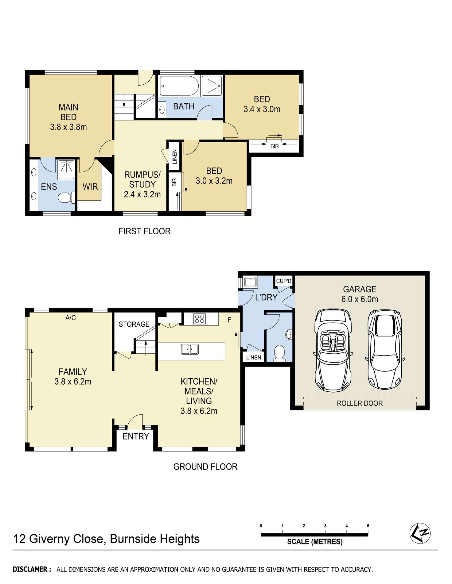 Floorplan of Homely house listing, 12 Giverny Close, Burnside Heights VIC 3023