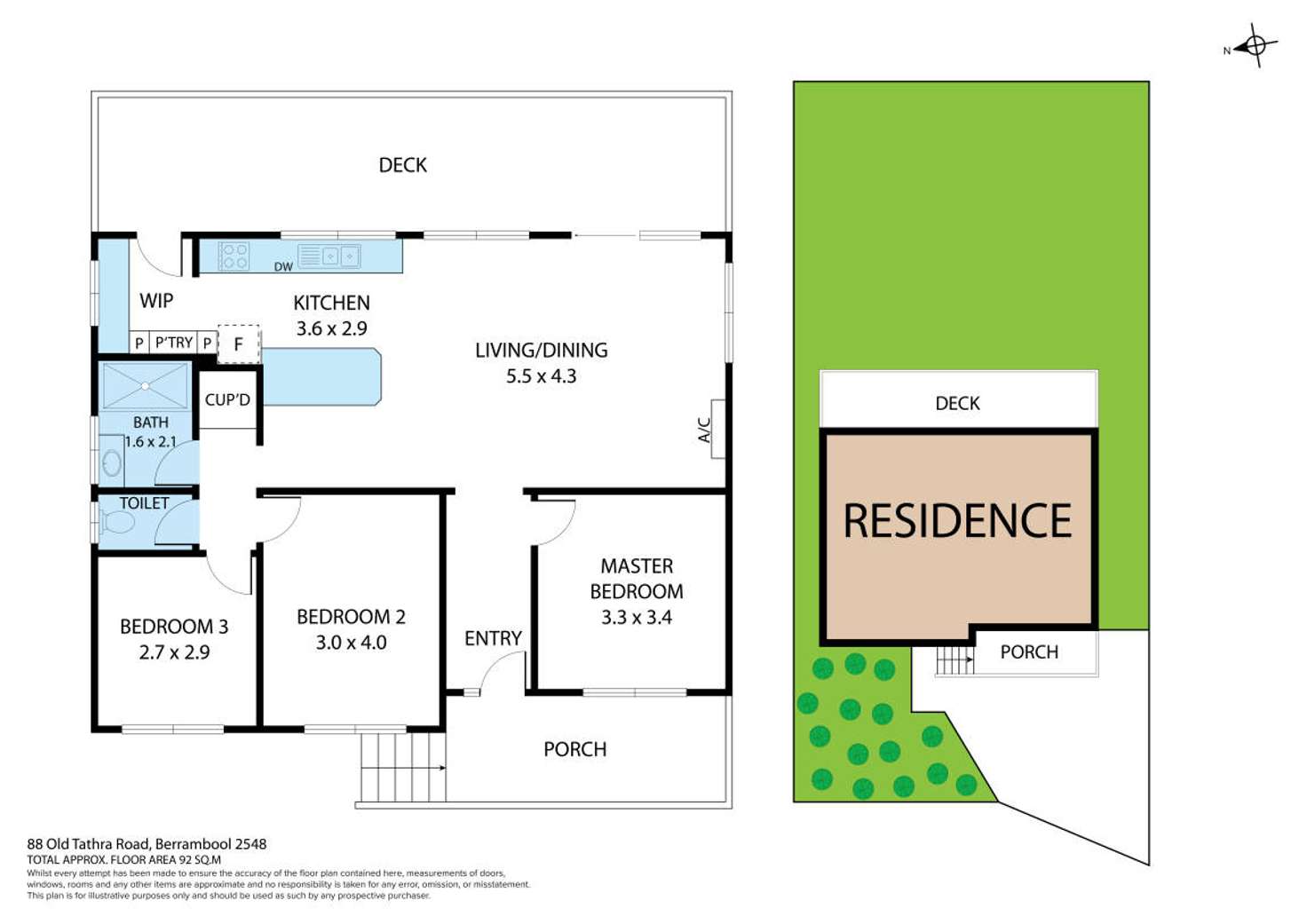 Floorplan of Homely house listing, 88 Old Tathra Road, Berrambool NSW 2548