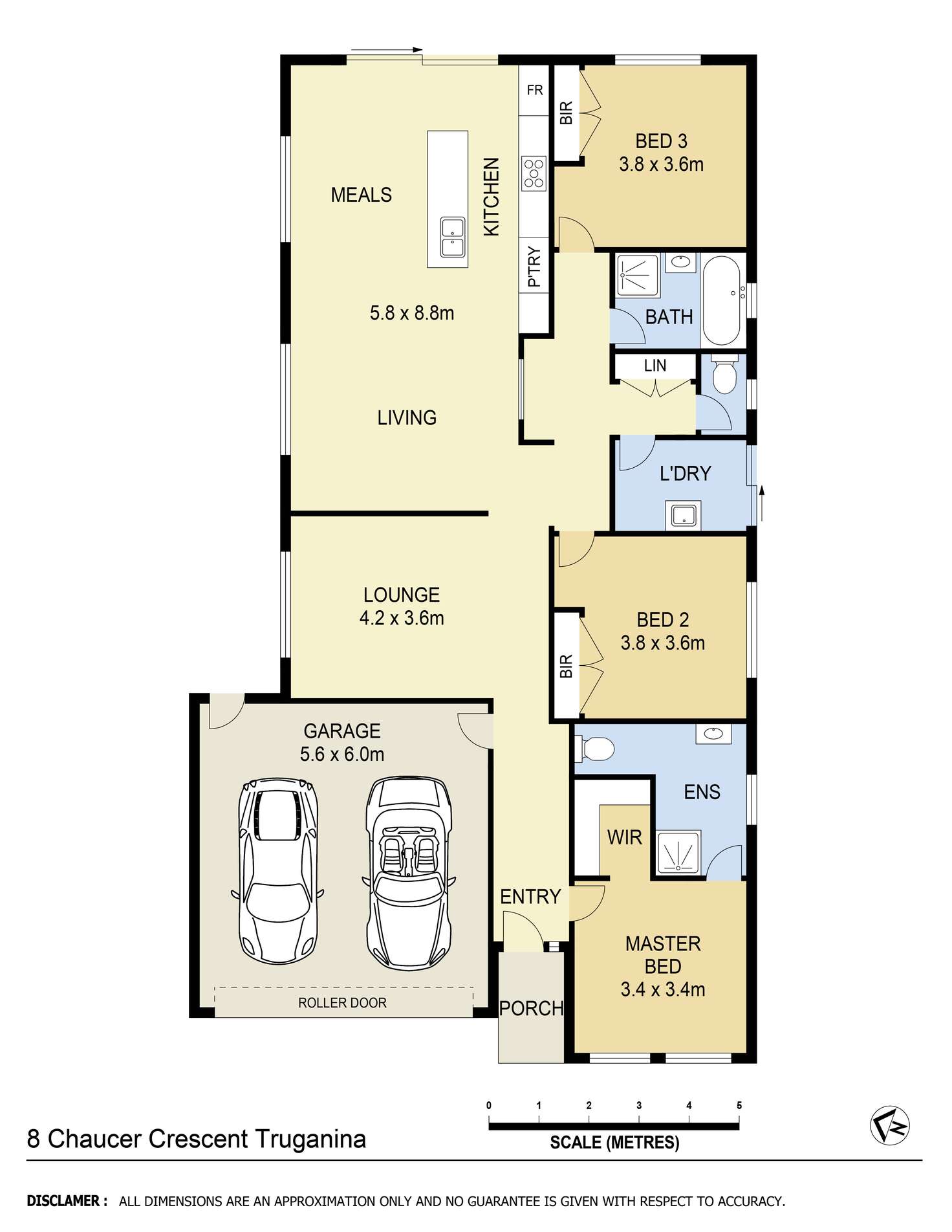 Floorplan of Homely house listing, 8 Chaucer Crescent, Truganina VIC 3029