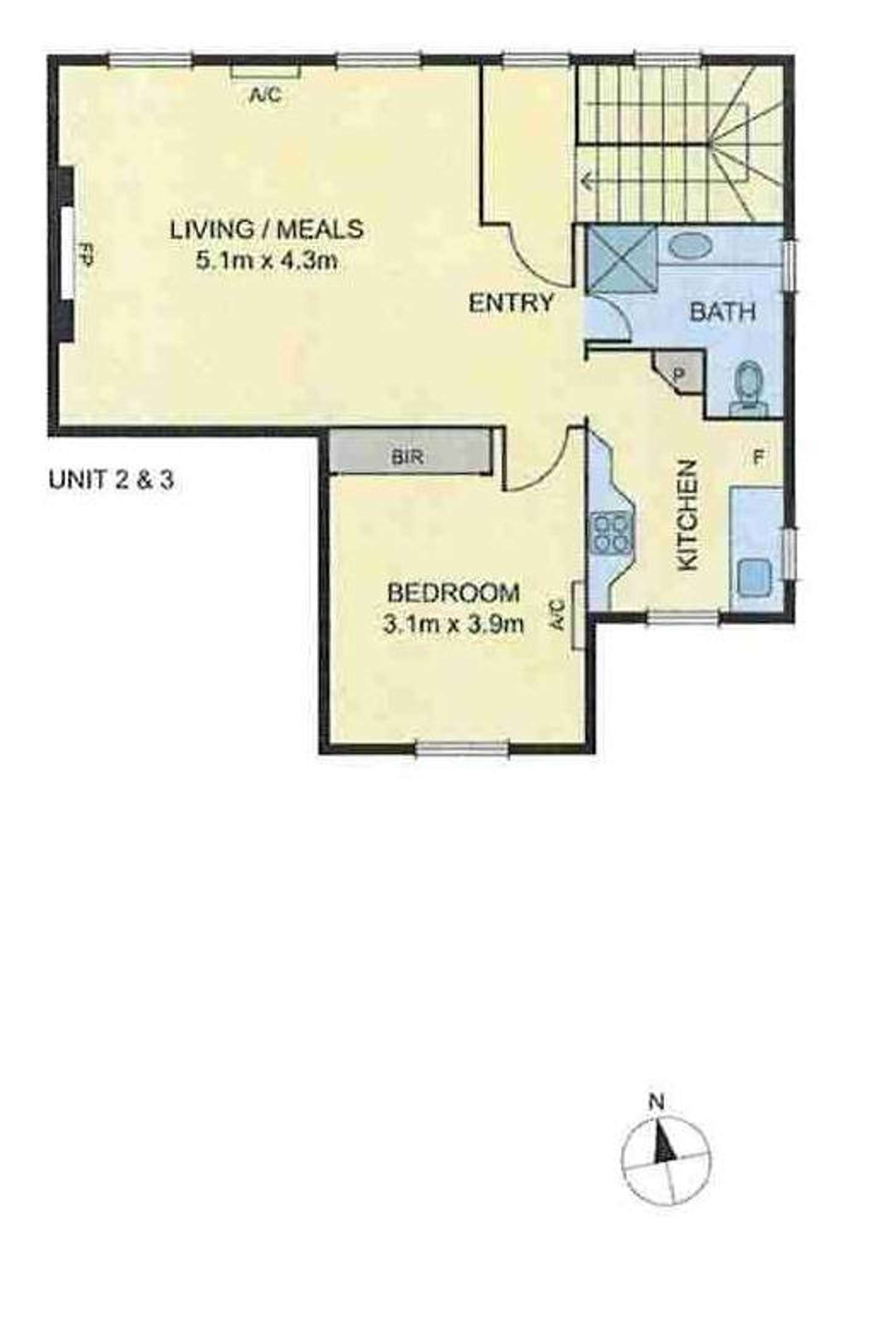 Floorplan of Homely apartment listing, 2/1B Ormsby Grove, Toorak VIC 3142