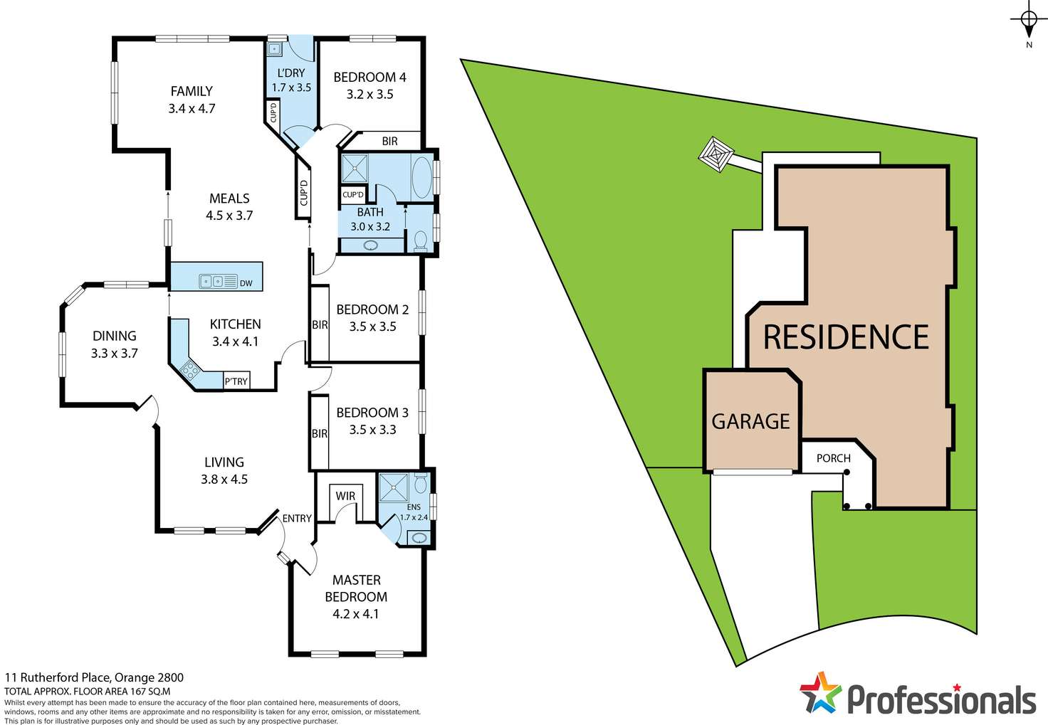Floorplan of Homely house listing, 11 Rutherford Place, Orange NSW 2800