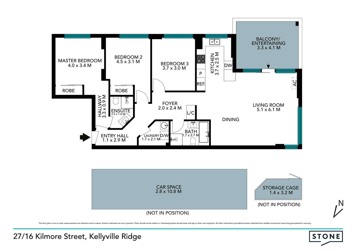 Floorplan of Homely apartment listing, 27/16 Kilmore Street, Kellyville Ridge NSW 2155