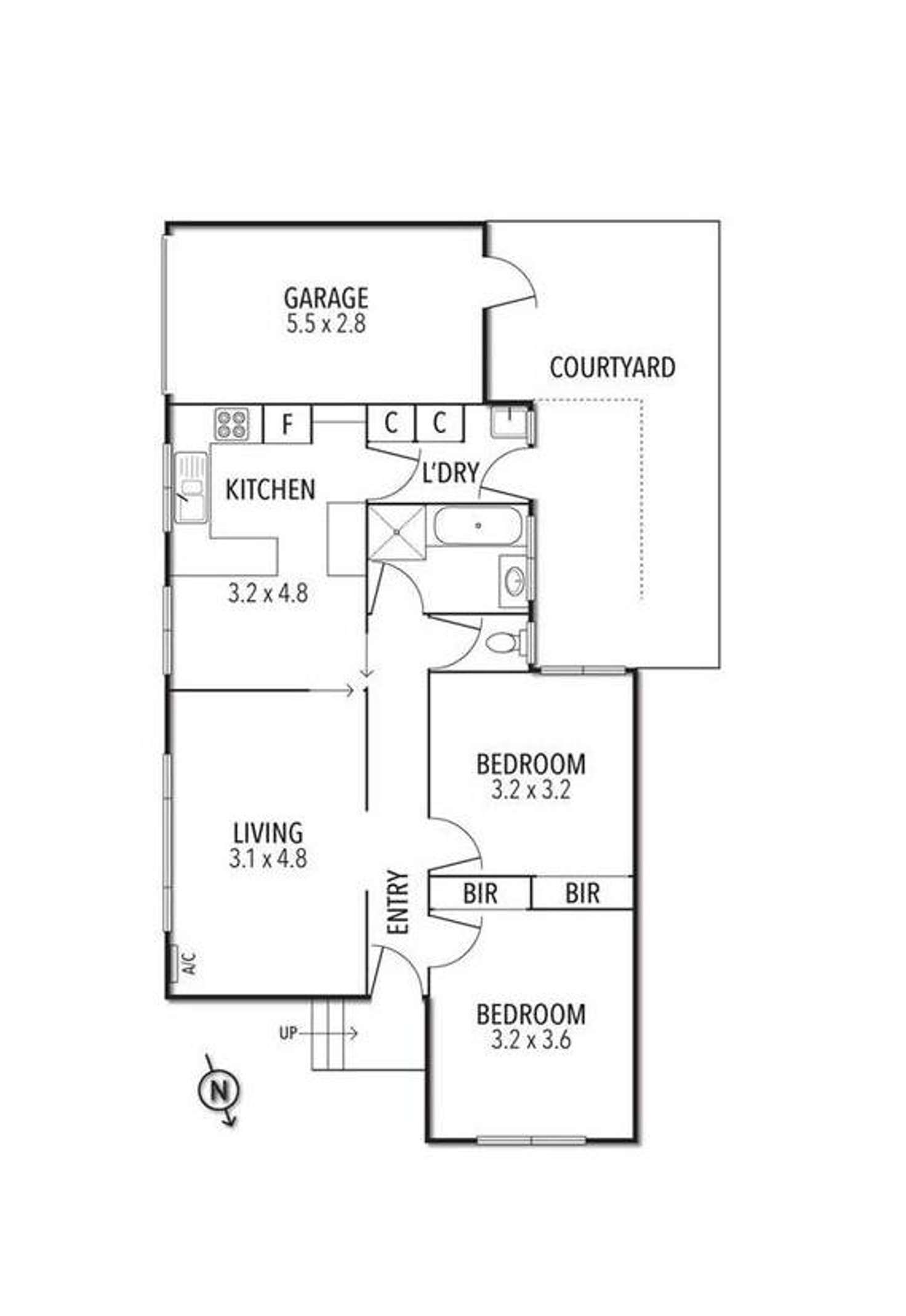 Floorplan of Homely unit listing, 1/25 Charles Street, Preston VIC 3072