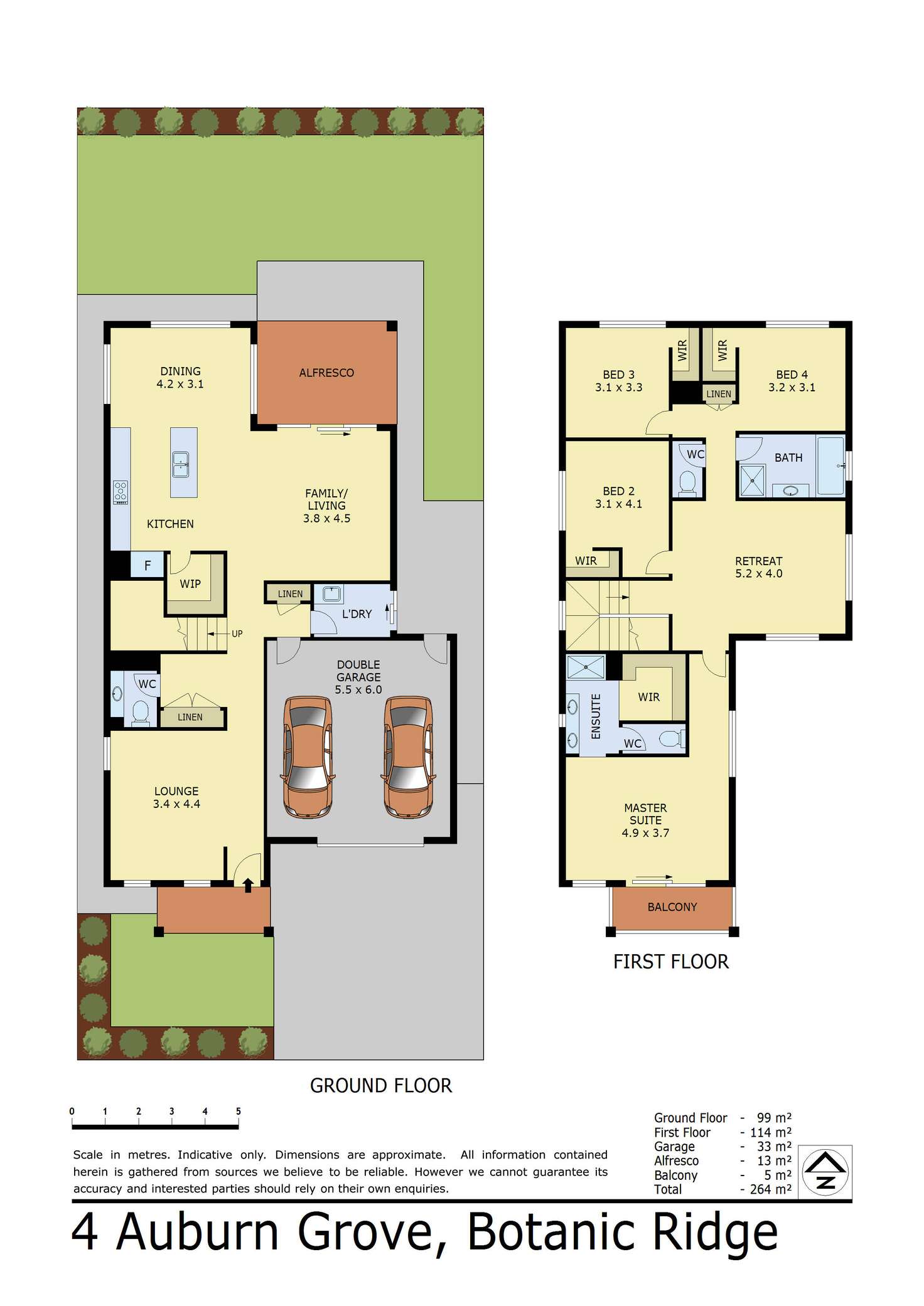 Floorplan of Homely house listing, 4 Auburn Grove, Botanic Ridge VIC 3977