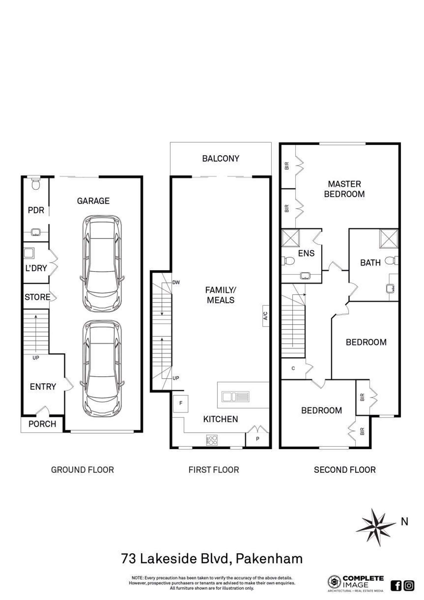 Floorplan of Homely house listing, 73 Lakeside Boulevard, Pakenham VIC 3810