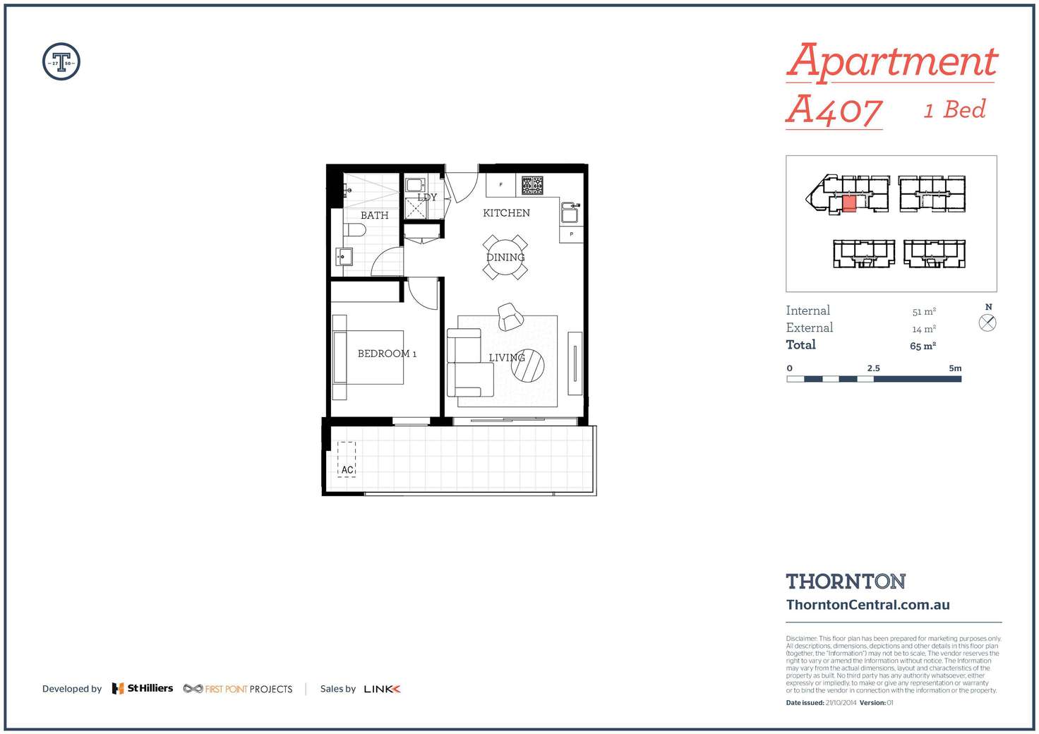 Floorplan of Homely apartment listing, 407/101A Lord Sheffield Circuit, Penrith NSW 2750